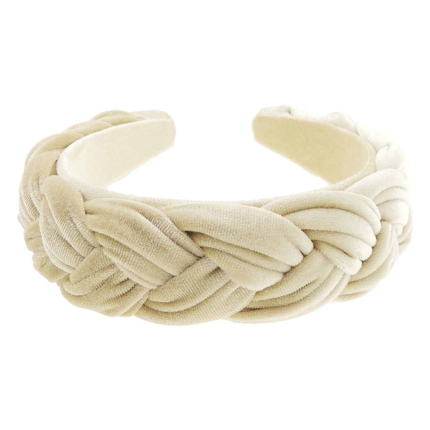 Womens Luxury Occasion Wedding Bridal Party Birthday Christmas Evening Luxury Wide Thick Plaited Braided Twist Turban Padded Velvet Velour Hair Hairband Accessories Headband Alice Band (Candy Pink)