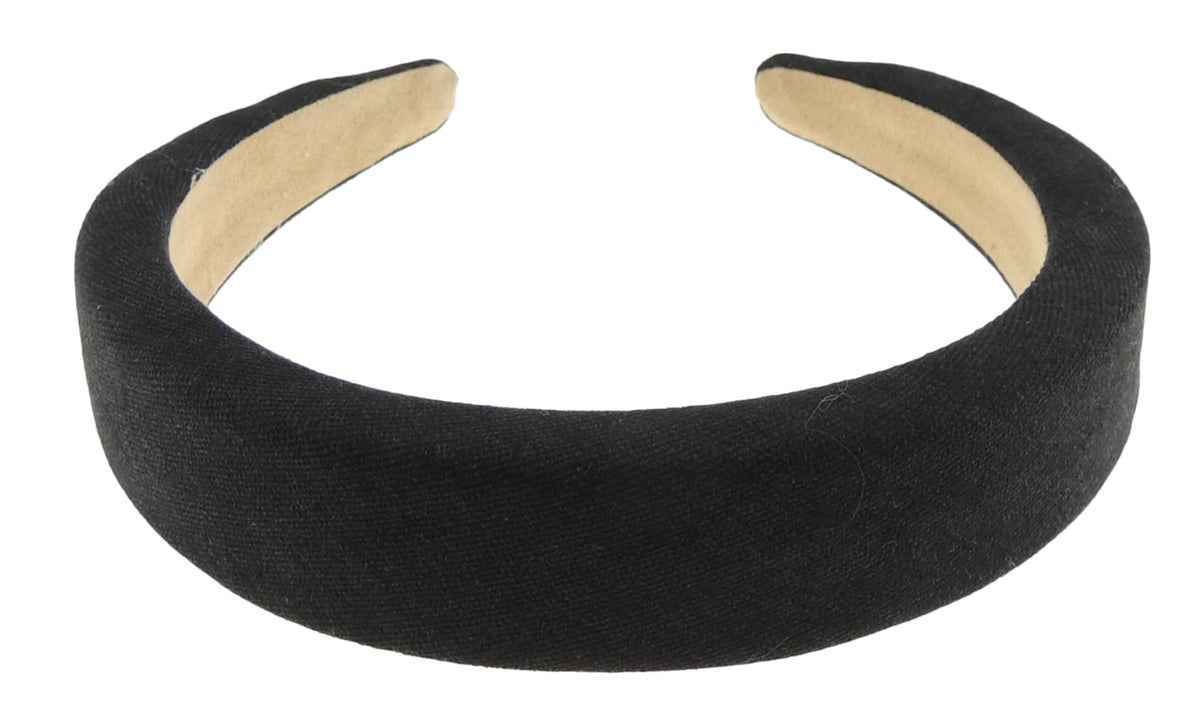 Womens Narrow 3cm Soft Velour Velvet Fabric Luxury Boho Winter Christmas Birthday Wedding Party Headpiece Hair Head Padded Headband Alice Band