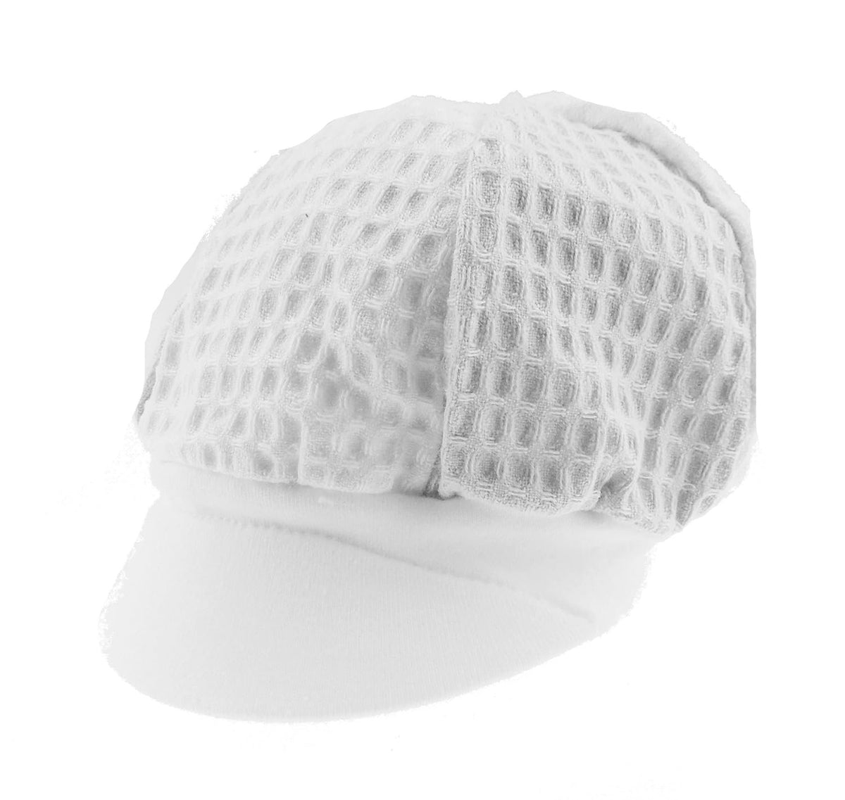 Glamour Girlz Cute Baby Boys Kids Infant Babies Childrens Toddler Newborn Cotton Waffle Pattern Snapback Peak Beanie Bucket Baker Summer Beach Sunhat Sun Protection Hat Cap