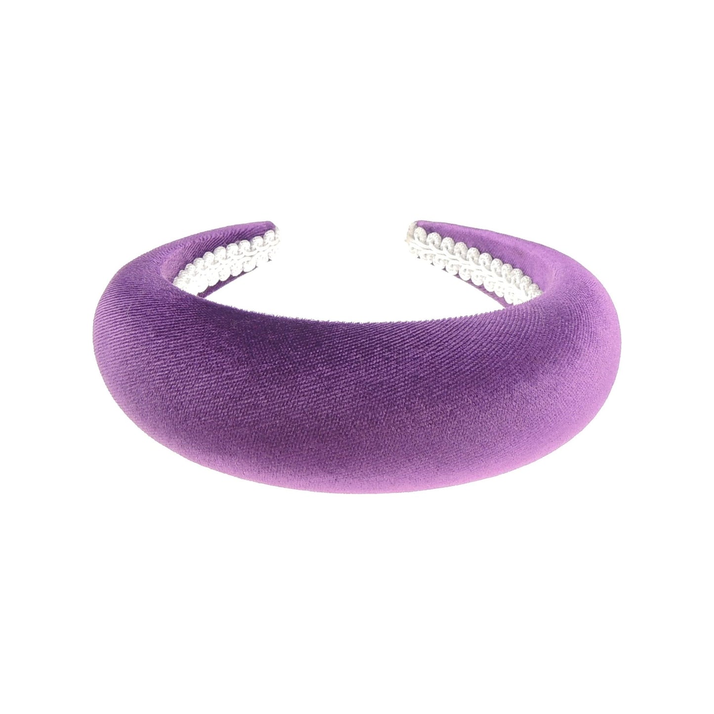 Womens Occasion Wedding Bridal Party Birthday Christmas Evening Wide Thick High Bump Padded Matador Velvet Velour Hair Hairband Headband Alice Band