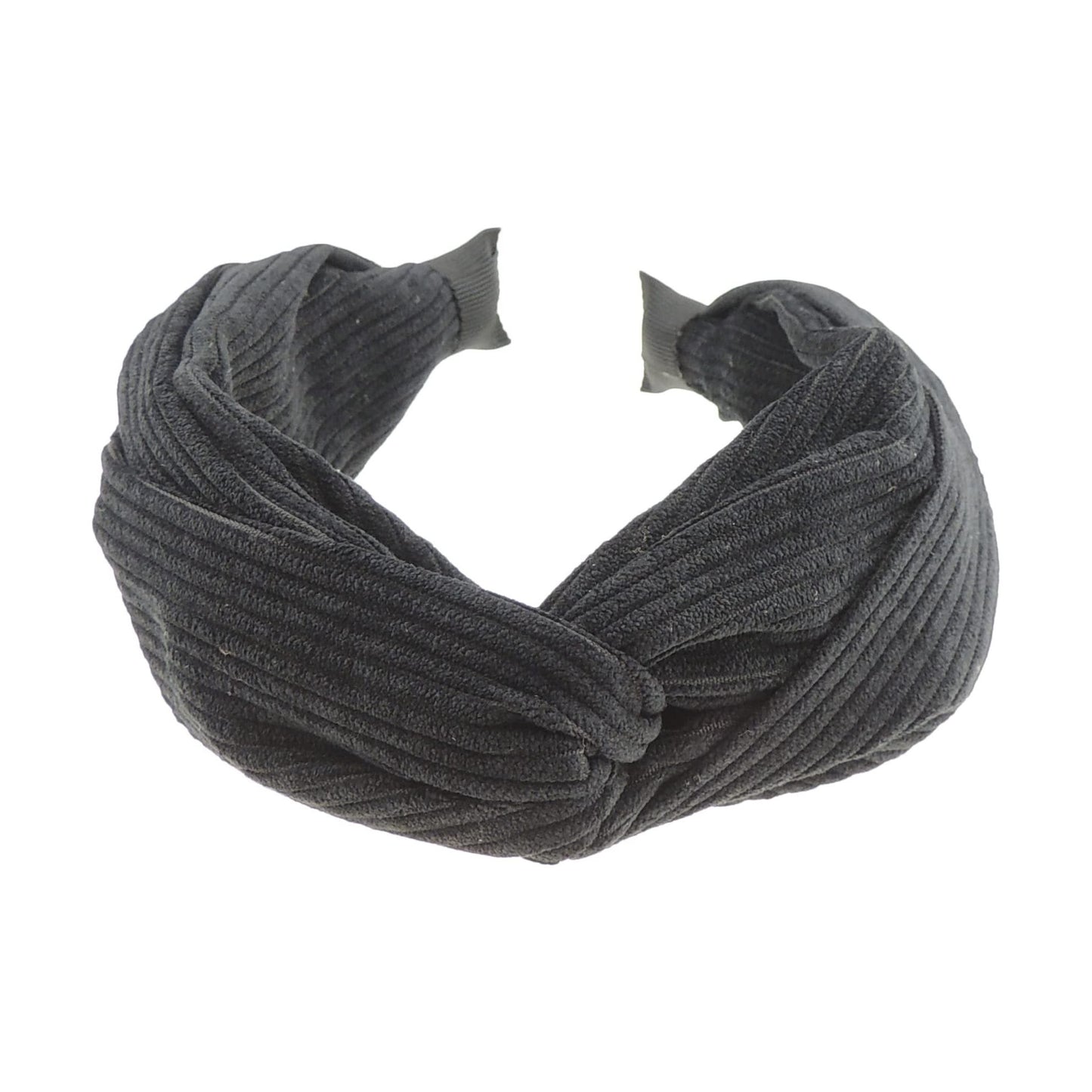 Womens Evening Knot Twist Twisted Turban Wide Thick Formal Boho Headband Alice Band Hair Accessories Hairband Christmas Wedding Bridesmaid Party Winter Soft Corduroy