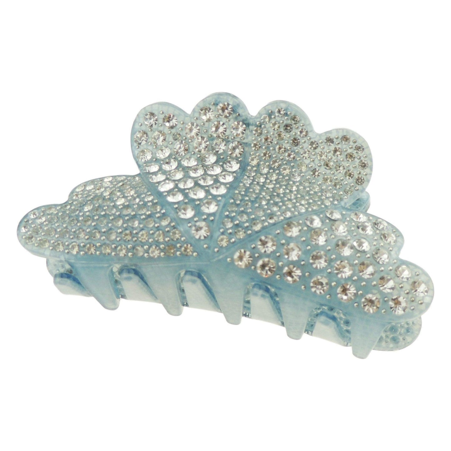 Sparkly Women Girls Jeweled Crystal Diamante Rhinestone Gems Wave Jaw Clip Octopus Clamp Grip Bridal Wedding Party Styling Fine Thin Hair Accessories Butterfly Claw Hearts