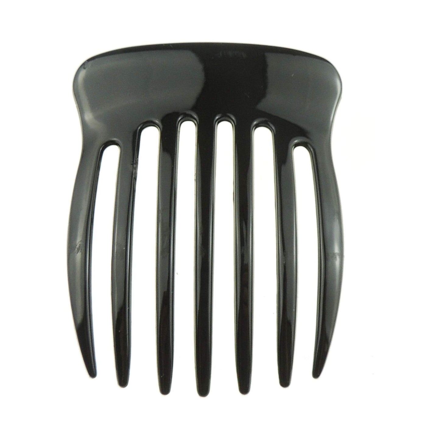 Ladies Vintage Look Womens Girls Party Evening Large Plastic Ponytail Fine Hair Accessories Occasion Party School Comb Slide Black