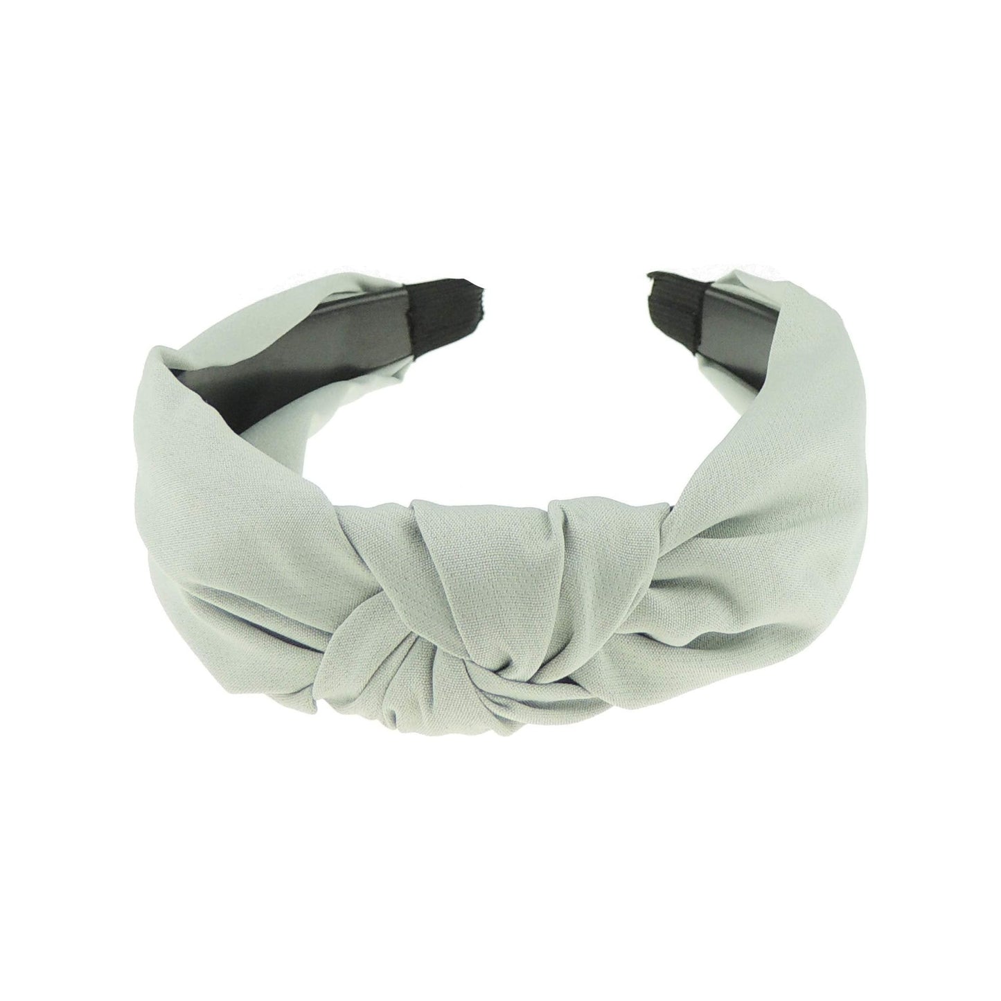 Turban Top Knot Twisted Knotted Twist Knot Formal Boho Vintage Headband Women Alice Band Hair Accessories Hairband Christmas Birthday Wedding Guest Bridesmaid Party Chiffon Fabric (Grey)