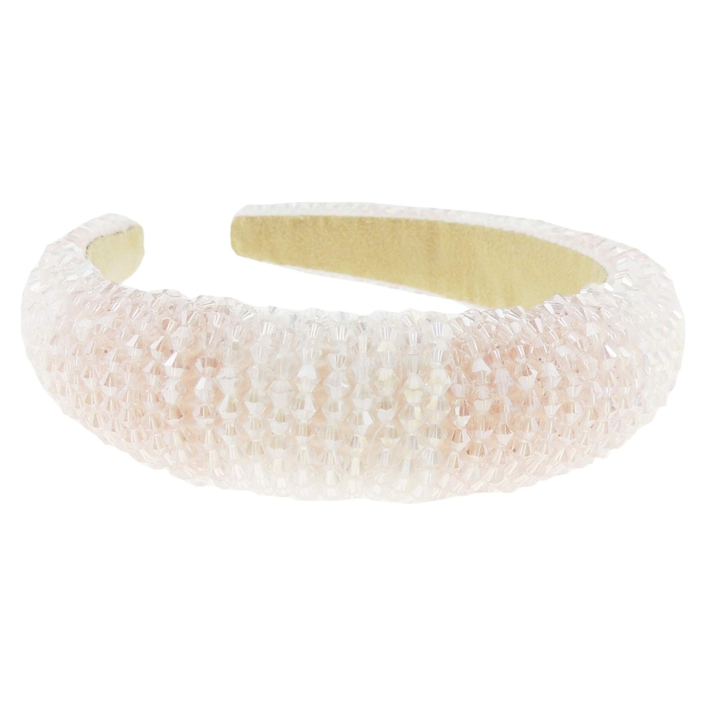 Womens Occasion Wedding Bridal Evening Embellished Crystal Beaded Jewelled Bump Formal Party Padded Sparkly Hair Headband Alice Band