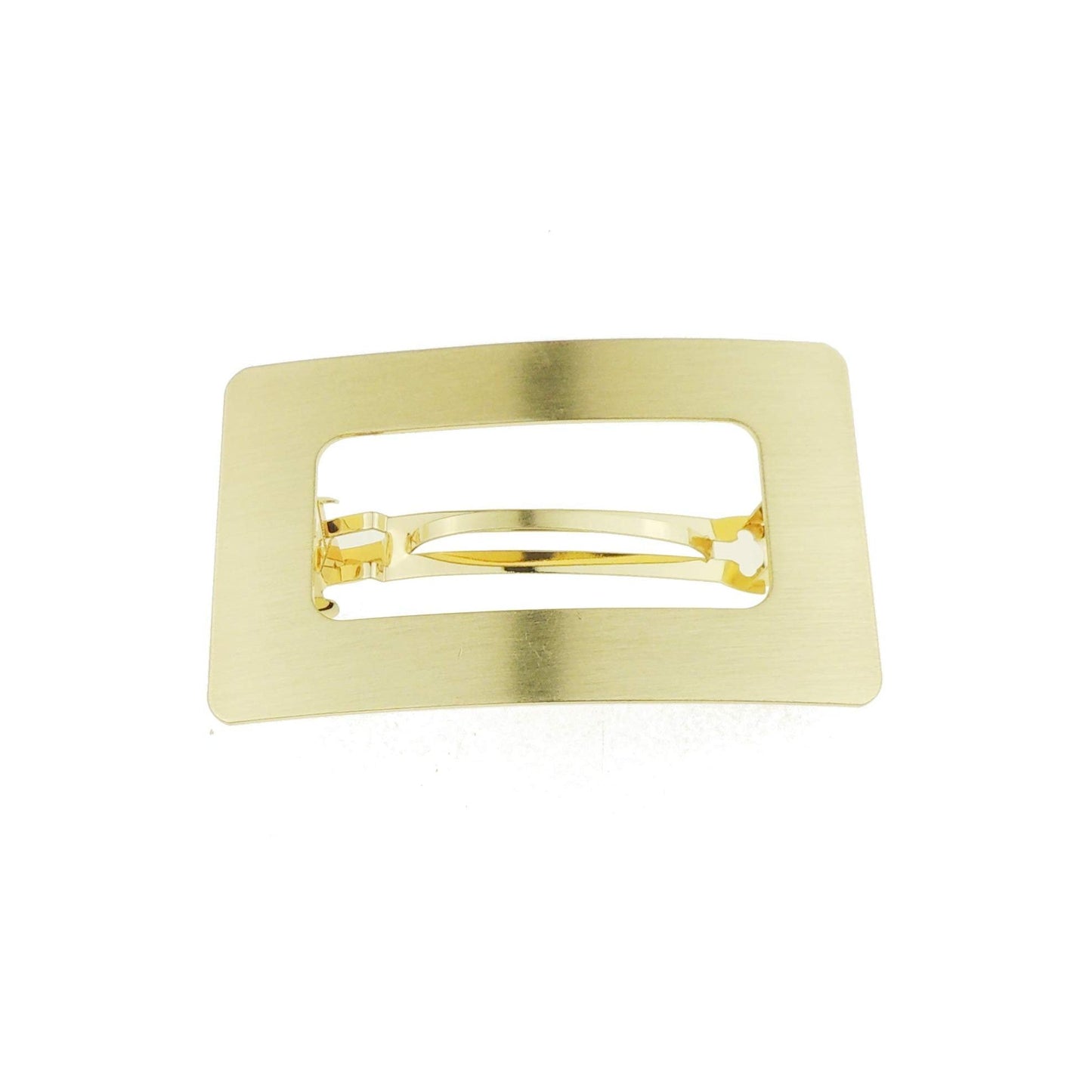 Womens Girls Shiny Modern Boho Metal Wedding Birthday Party Evening School Ponytail Fine Medium Hair Accessories Occasion Barrette Hairpin Grip French Spring Clip Oblong