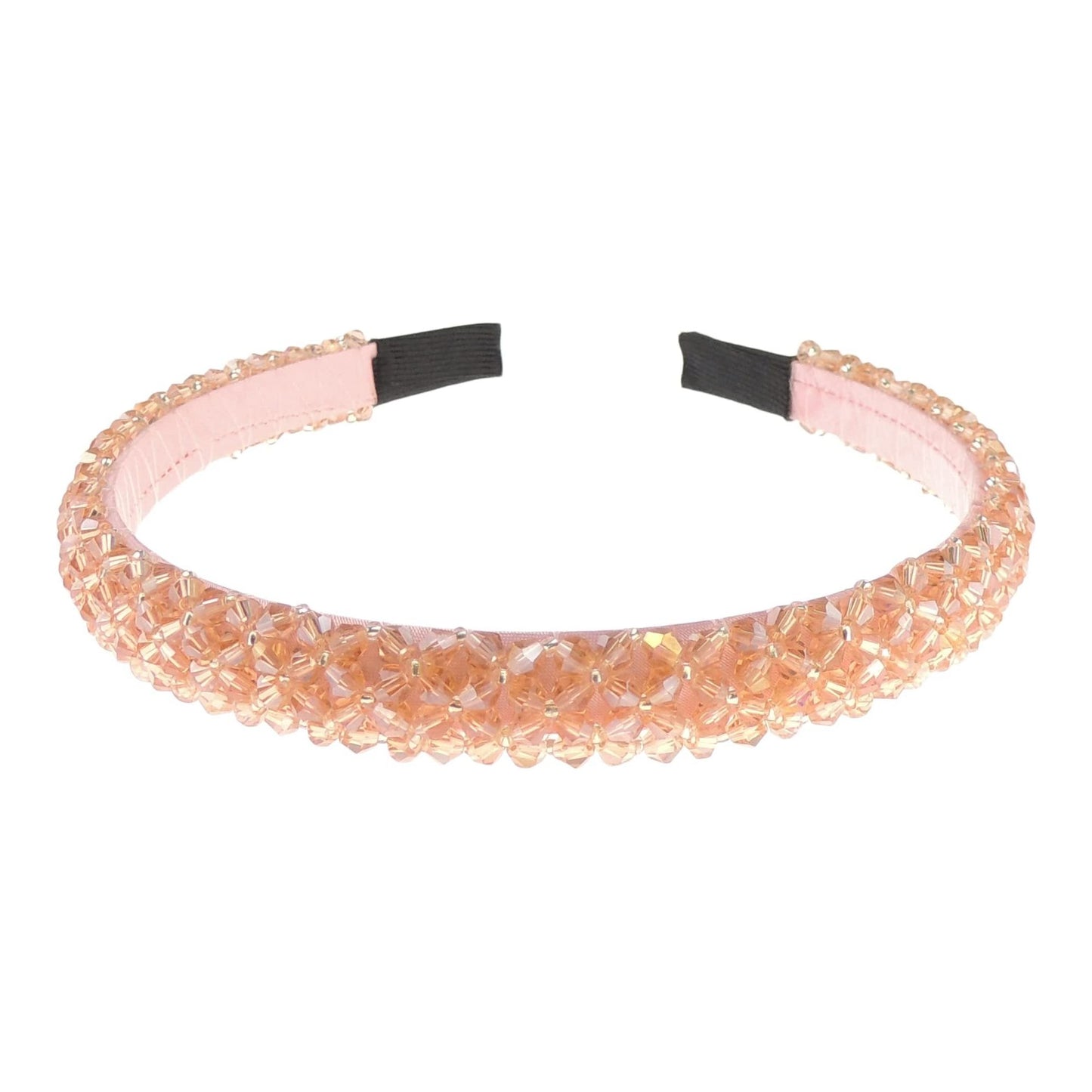 Rhinestone Jeweled Crystal Diamante Embellished Womens Girls Bridal Wedding Formal Occasion Birthday Christmas Prom Party Alice Band Headband Hairband Hair Accessory (Silver)