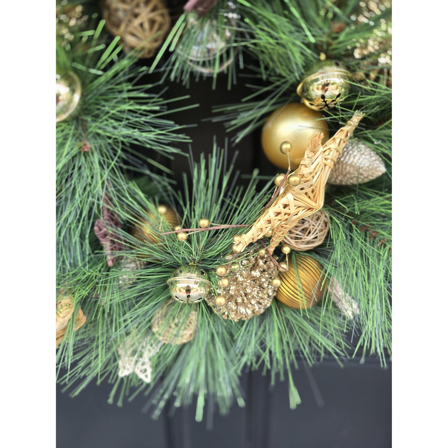 Traditional Wreath, Farmhouse Wreath, Green Wreath, Luxury Christmas Wreath, Christmas Decor, Christmas Decoration, Home Decor, Door Wreath