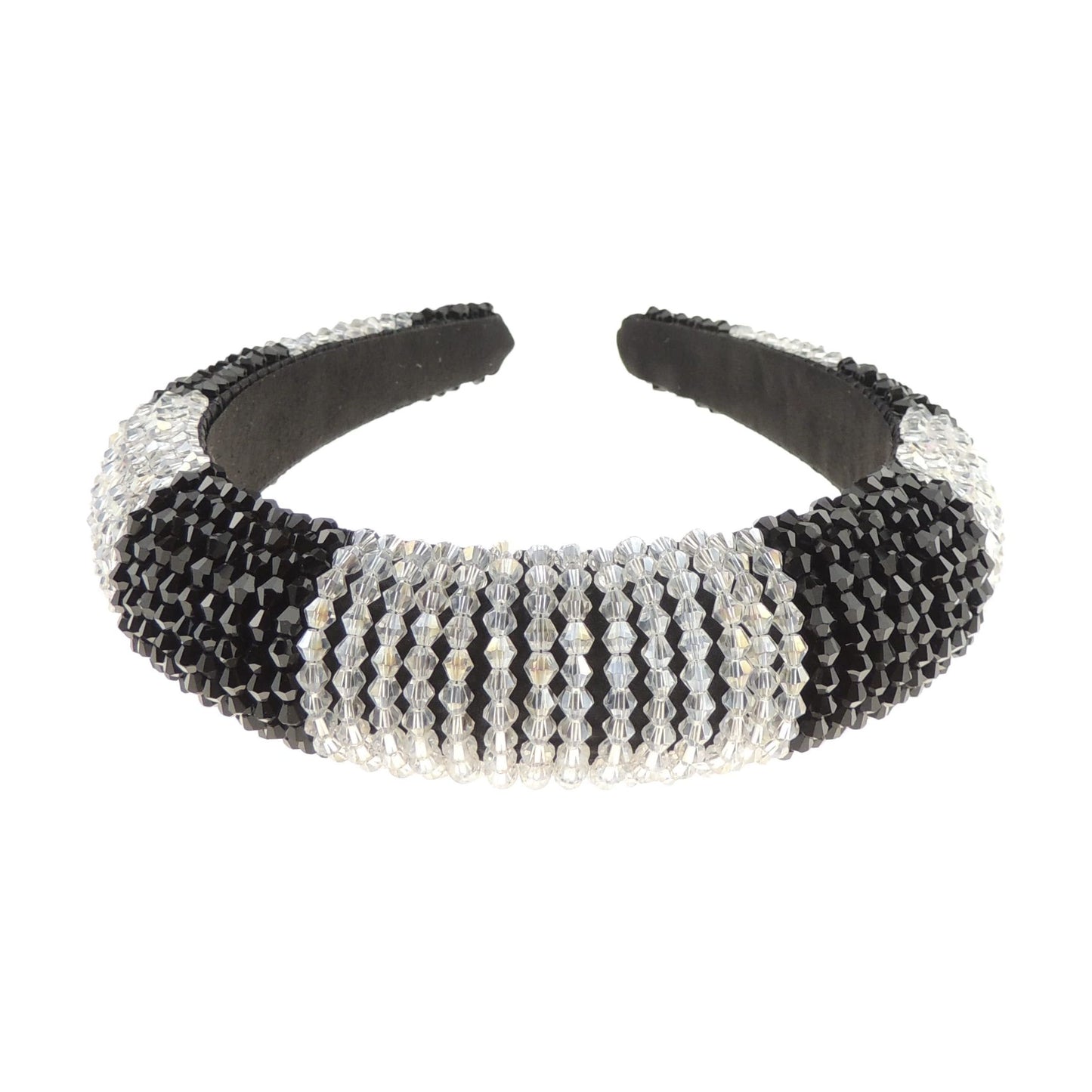 Womens Occasion Wedding Bridal Evening Embellished Crystal Beaded Jewelled Bump Formal Party Padded Sparkly Hair Headband Alice Band
