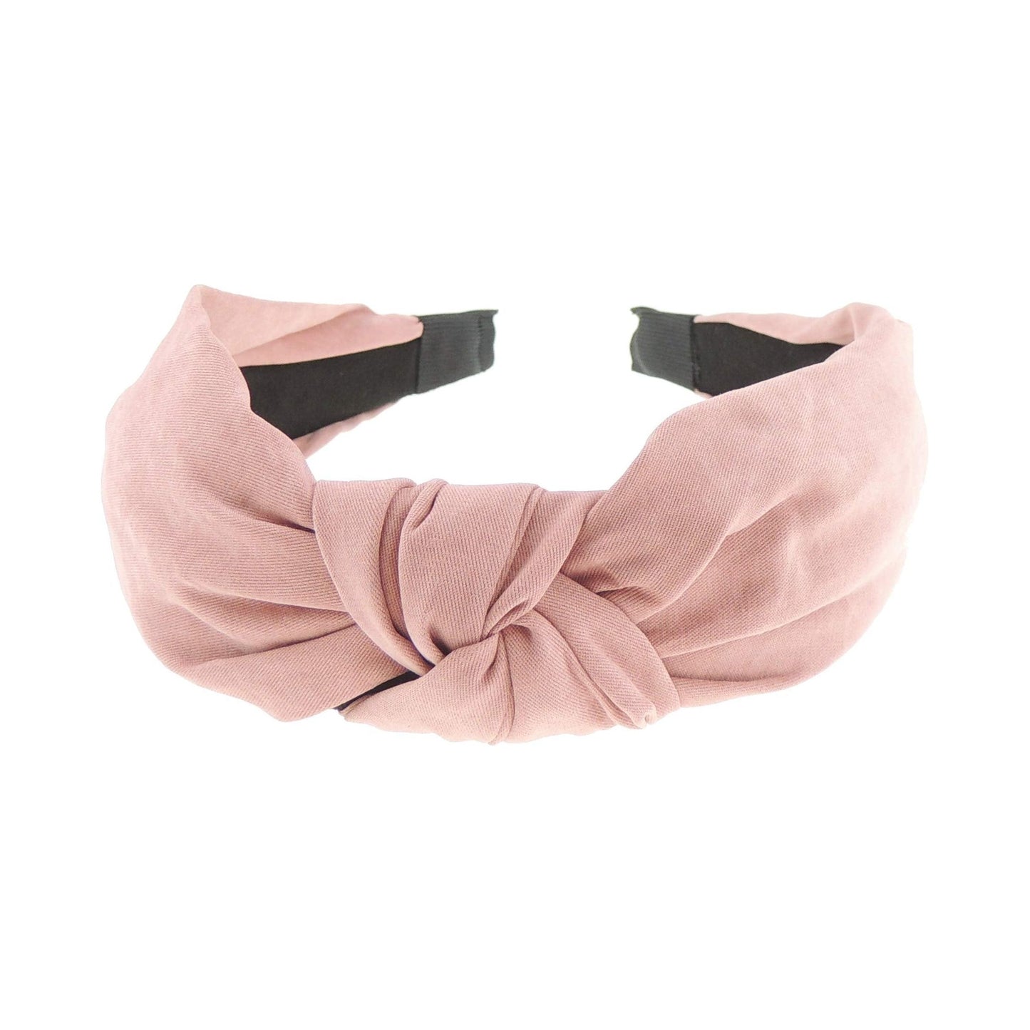 Womens Girls Autumn Winter Plain Work Everyday Christmas Bridal Party Fabric Suede Look Headband Hair Accessories Styling Top Knot Knotted Turban Retro 60s Alice Band Head Hairband (Wine)