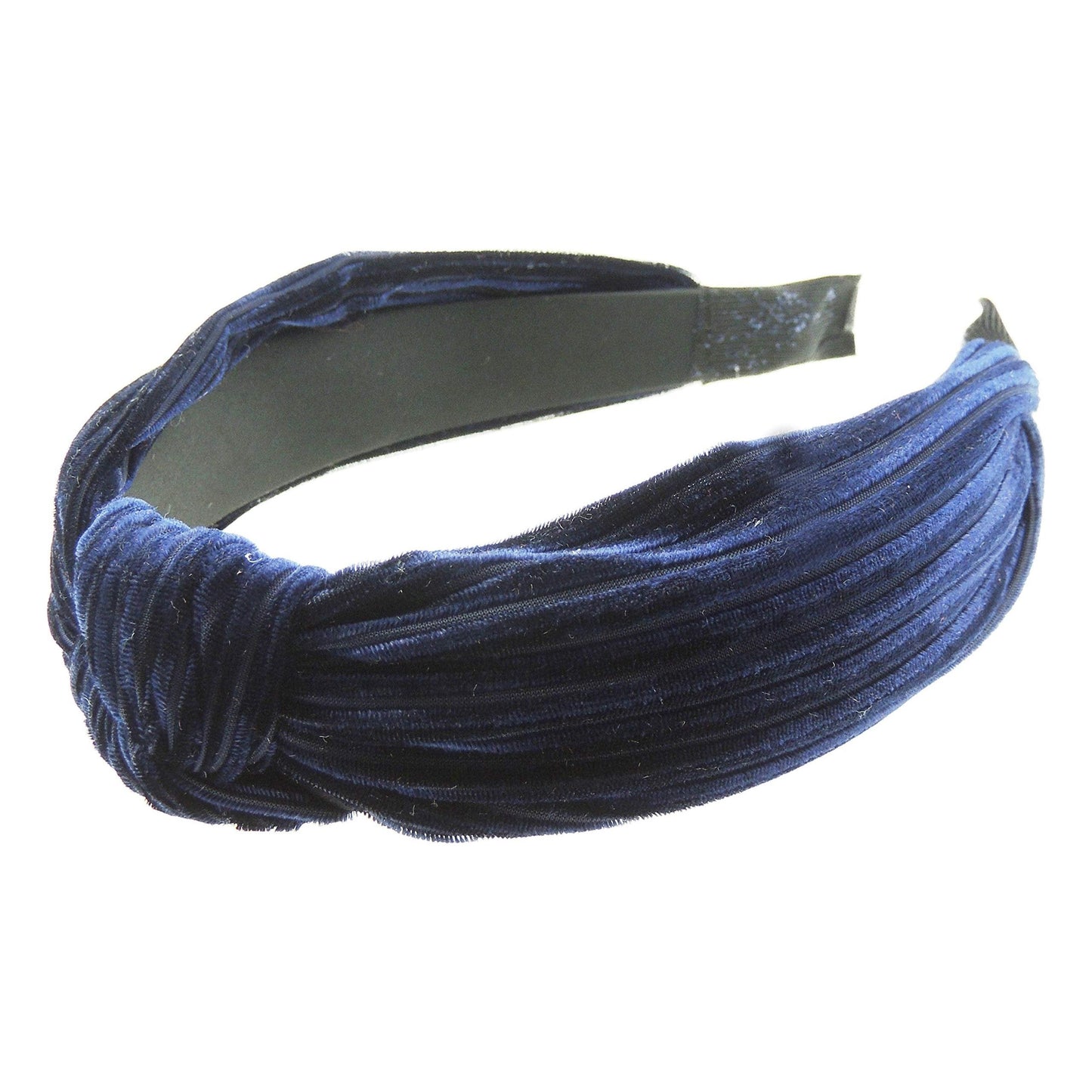 Velvet Evening Top Knot Knotted Twist Twisted Turban Formal Boho Vintage Headband Alice Band Women Hair Accessories Hairband Christmas Birthday Wedding Bridesmaid Party Pin Stripe