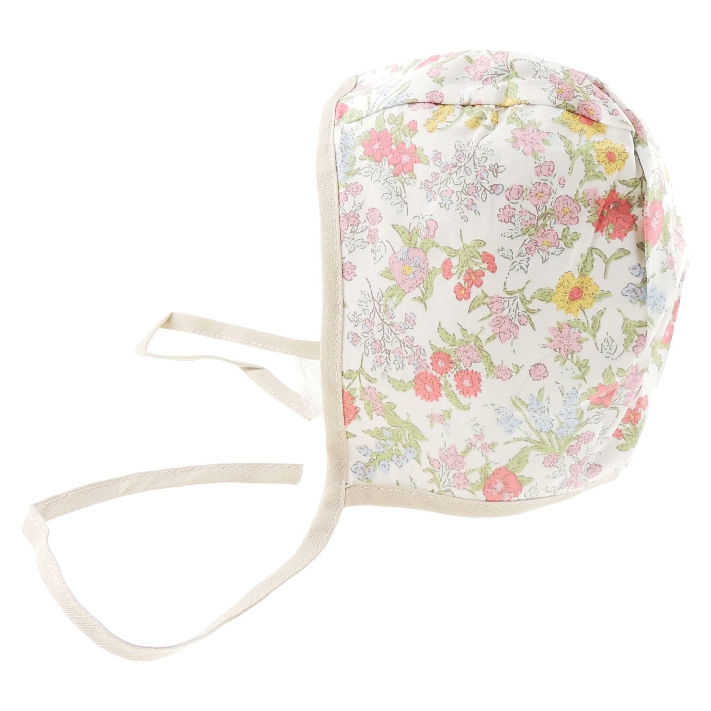 Cute Baby Girls Babies Infant Toddler Newborn Childrens Roses Flower Floral Pattern Print Cotton Sun Hat Beach Bonnet Fisherman Protection Boonie Bush Bucket Beanie Cloche Cap NB to 6 Months