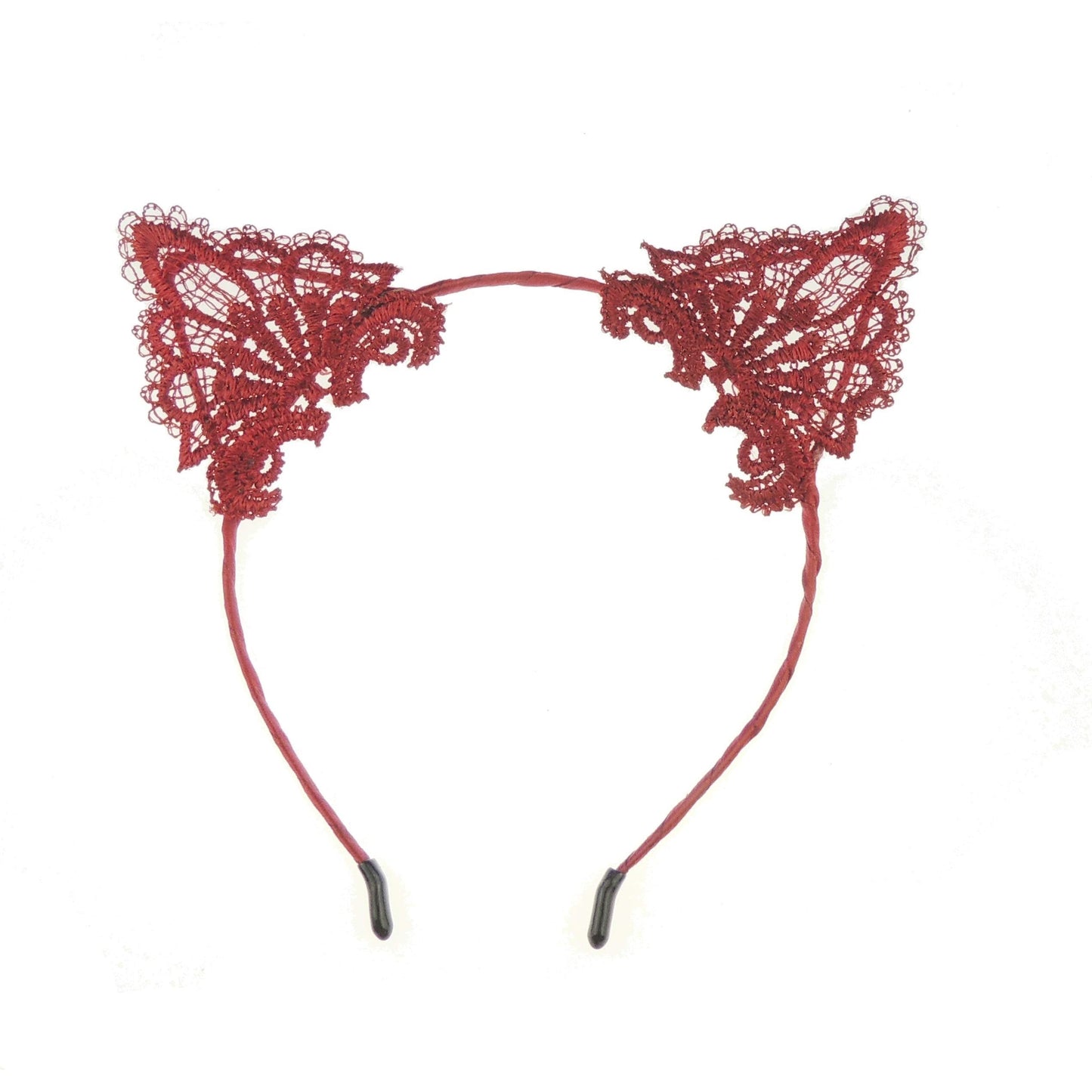 Womens Fancy Dress Up Party Role Play Cosplay Costume Christmas Hen Do Halloween Deeley Bopper Headband Hairband Hair Alice Band Fabric Lace Cat Kitten Ears