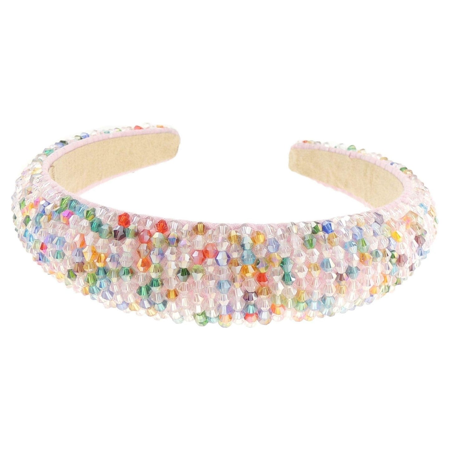 Womens Occasion Wedding Bridal Evening Embellished Crystal Beaded Jewelled Bump Formal Party Padded Sparkly Hair Headband Alice Band
