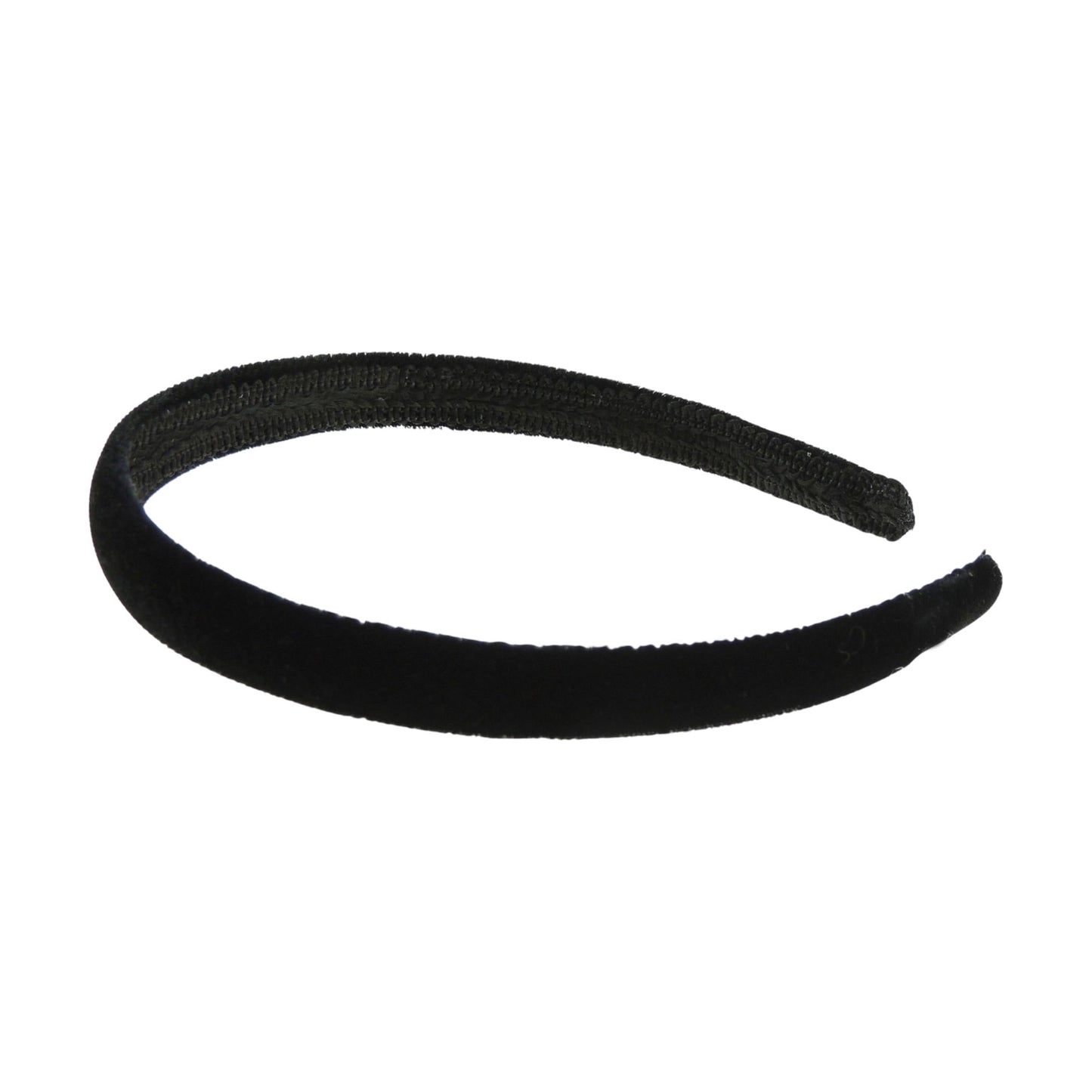 SMALL HEAD WOMEN GIRLS School Birthday Party Wedding Special Occasion Hair Accessories Plain Slightly Padded 1.5cm Black Plush Velvet Short Long Hair Headband Alice Band Hairband