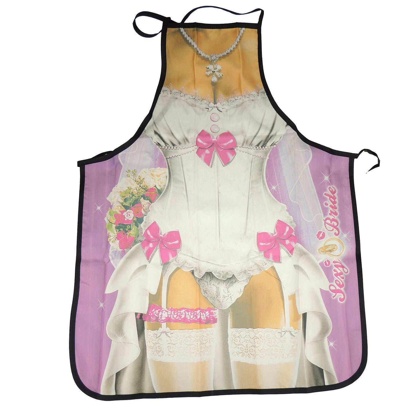 Glamour Girlz Mens Womens Chef Kitchen Cooking Baking BBQ Rude Joke Naughty Funny Novelty Present Stag Do Party Gift Pinny Pinafore Apron Birthday Christmas Sexy Wedding Bride