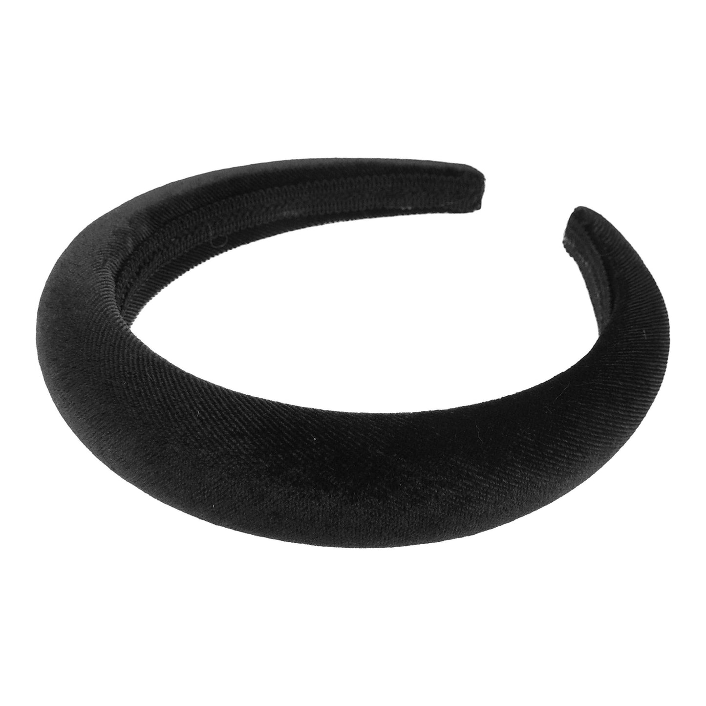 Womens Luxury Bump Padded Puffy Velvet Headband Winter Evening Wedding Party Birthday Bridal Christmas Birthday Bridesmaid Alice Band Hair Accessories Hairband, Gift Idea