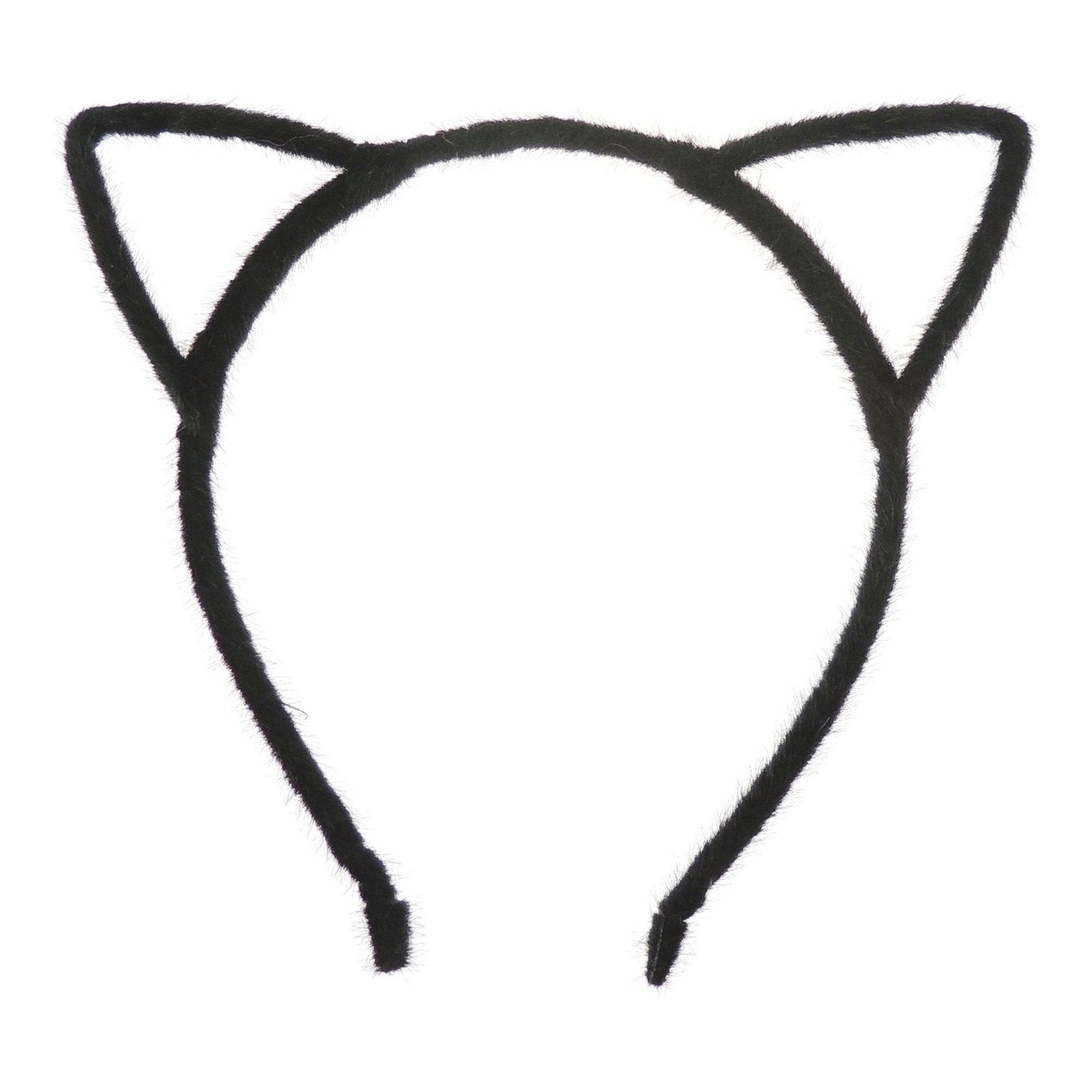 Glamour Girlz Unisex Womens Fuzzy Stencil Animal Cat Ears Narrow Halloween Costume Outfit Party School Play Headband Hair Hoop Accessories Headpiece Alice Band Hairband Deeley Bopper
