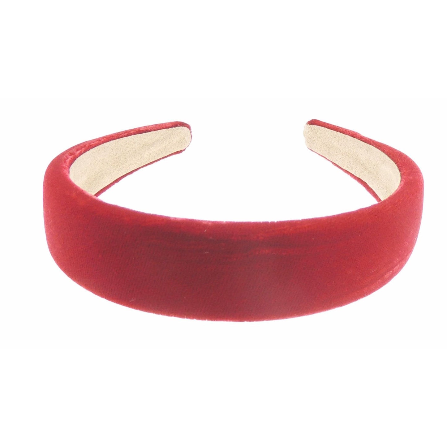 Ladies Winter Evening 3cm Flat Velvet Headband Alice Band (Dark Red)
