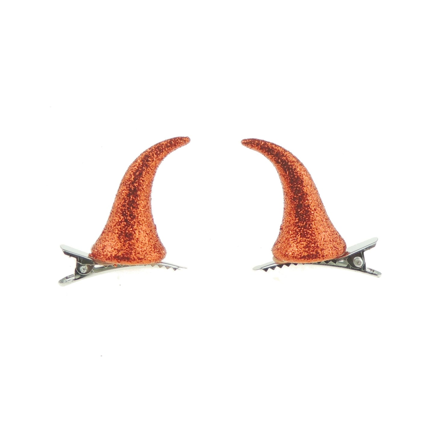 Womens Mens Fancy Dress Up Party Role School Play Cosplay Costume Hen Do Halloween Deeley Bopper Hair Clips Grips Barrette Goth Steampunk Satan Vampire Devil Glitter Sparkly Horns (Red)