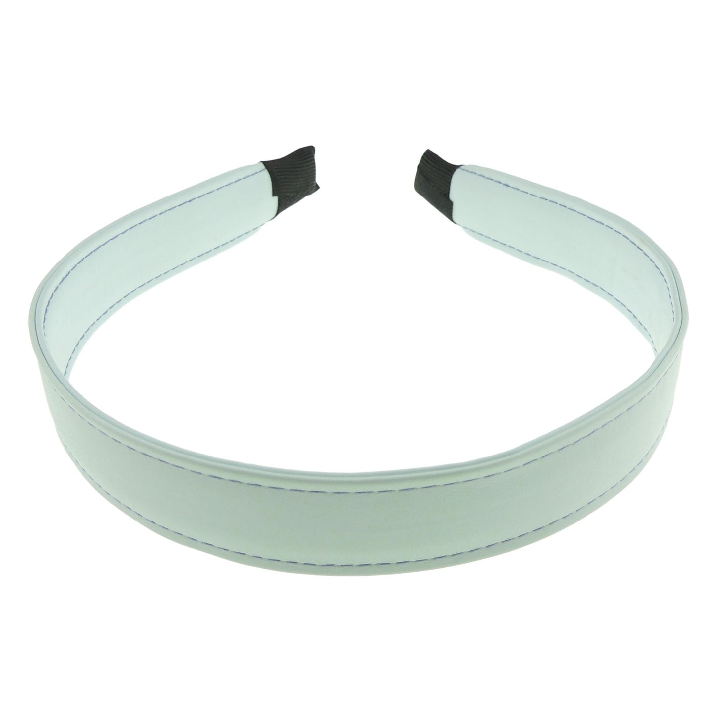 Womens Leather Look Vegan 2cm Stitched Edge Headband Winter Evening Wedding Party Birthday Bridal Christmas Birthday Bridesmaid Alice Band Hair Accessories Hairband