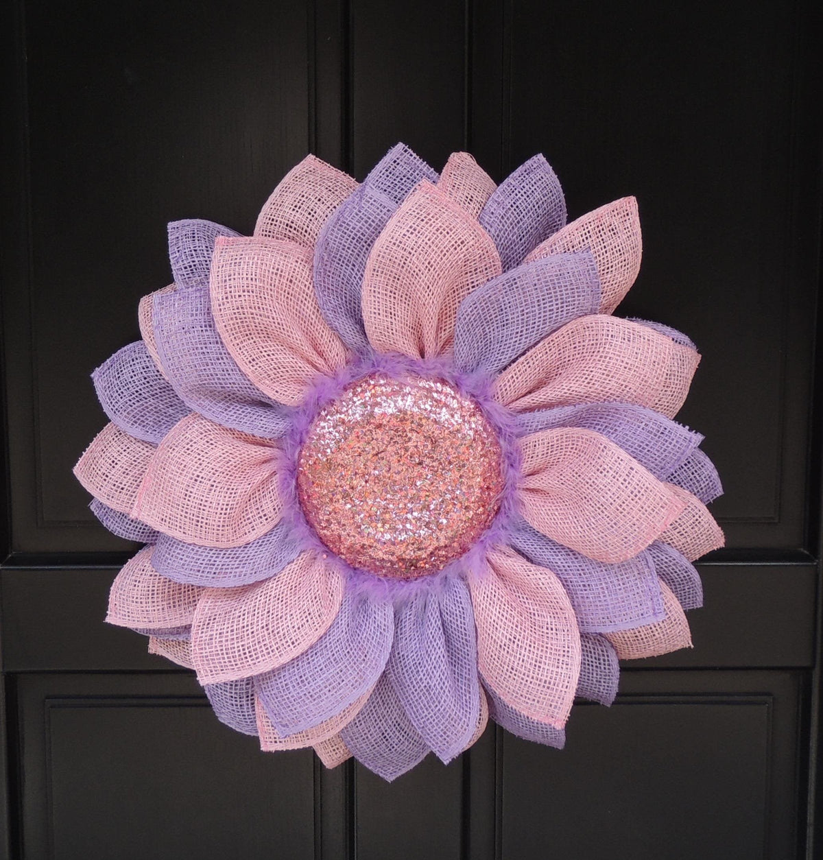 Large Sunflower Wreath | Yellow Summer Front Door Wreath | Farmhouse Floral Decor | 50cm (20")