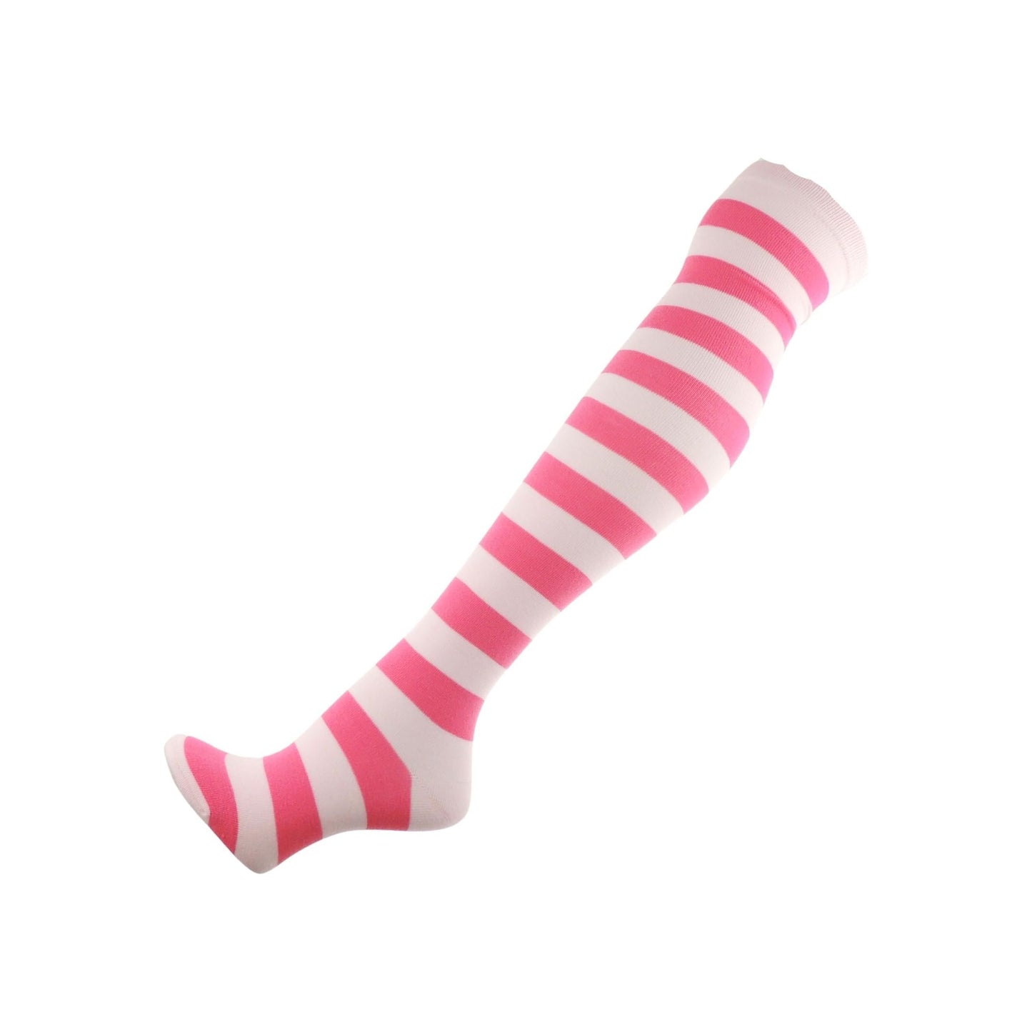 Ladies Super Soft & Over-The-Knee Striped Socks 4-7UK