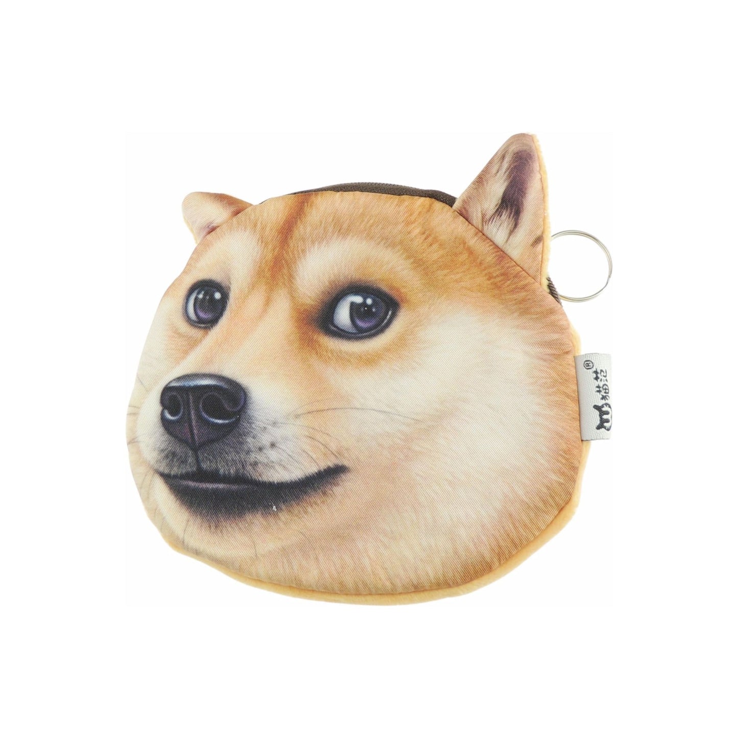Womens Mens Girls Boys Cute Kids Teens Dog Puppy Doggy Animal Lovers Funny Christmas Birthday Gift Realistic Face Coin Change Money Makeup Zipper Holder Wallet Pouch Purse (Bulldog)