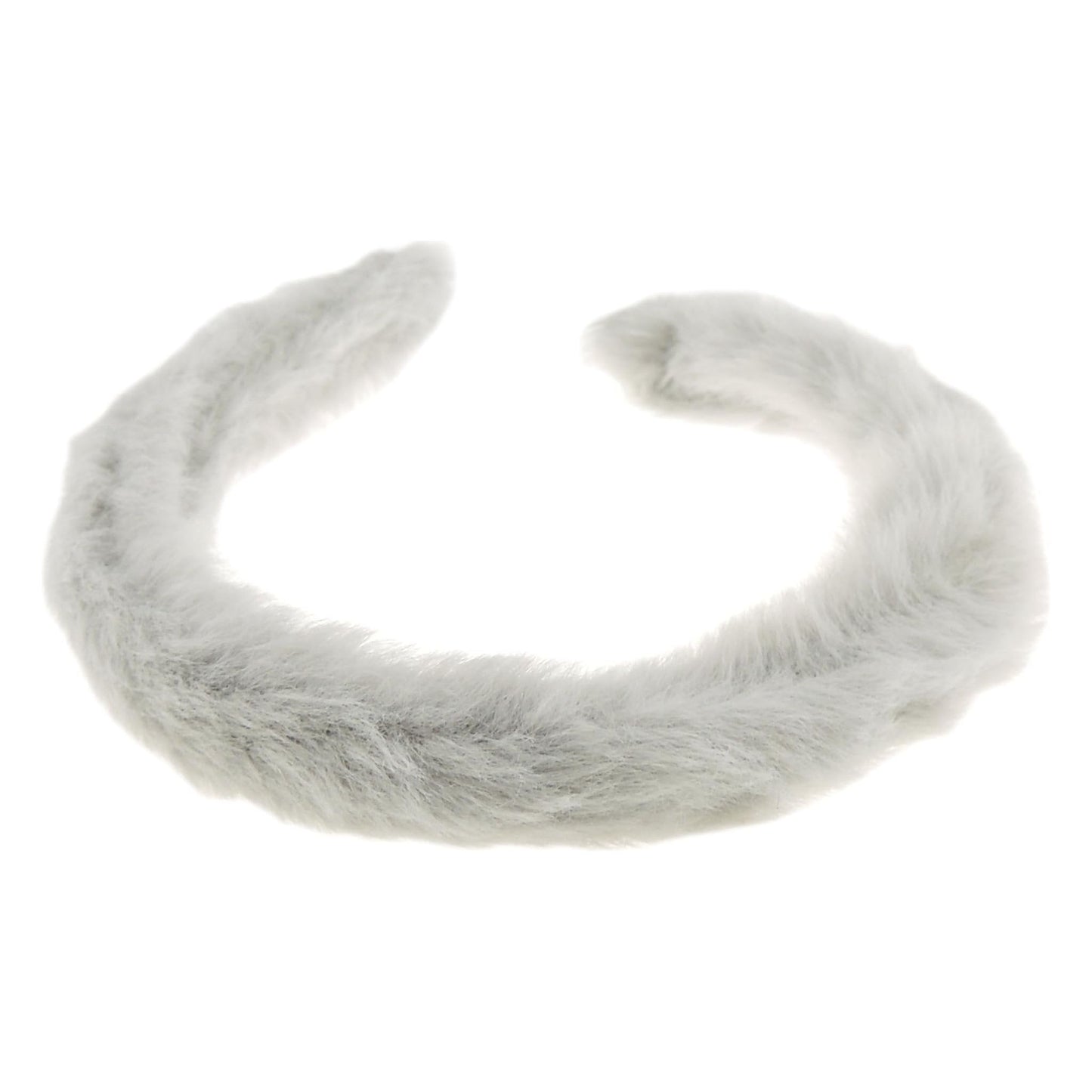 Womens Narrow Thin Soft Plush Faux Fur Fabric Boho Winter Christmas Birthday Wedding Bridesmaid Party Headpiece Hair Head Headband Alice Band