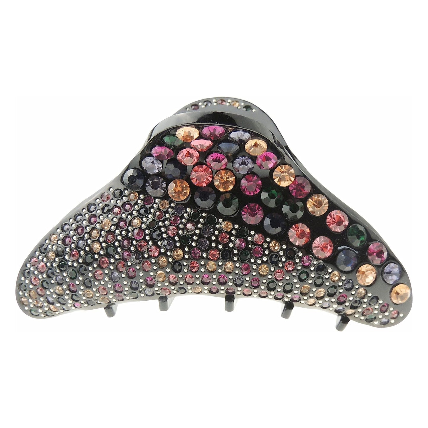 Womens Girls Crystal Rhinestone Diamante Round Bridal Wedding Guest Party Bridesmaid Birthday Headpiece Hair Accessories Bulldog Crab Octopus Jaw Styling Hair Claw Clamp Clip