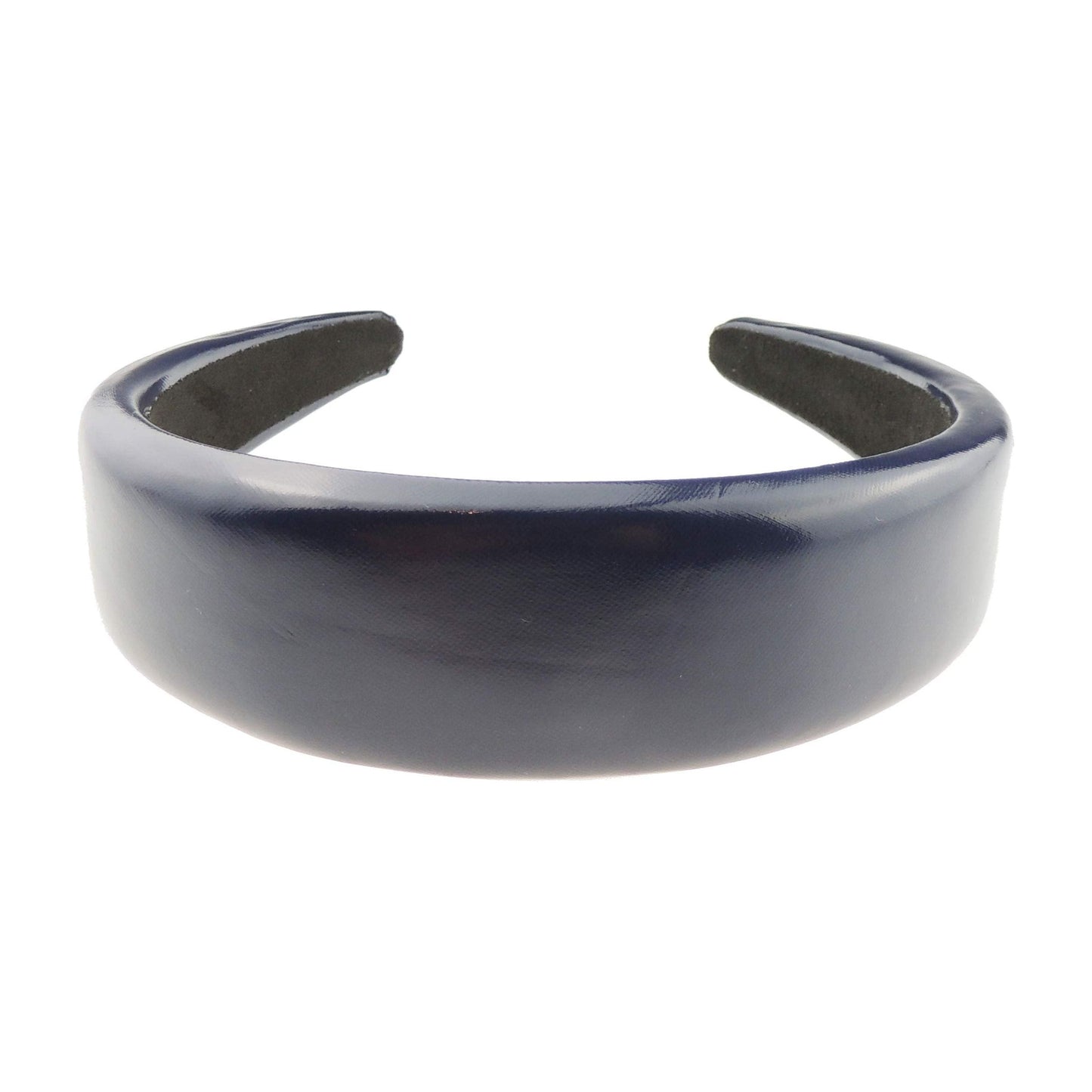 Women Patent Leather Look Formal Plaid Thick Wide 4cm Fabric Headband Alice Band Hair Accessory Hairband Christmas Birthday Wedding Guest Bridesmaid Prom Dance Holiday Pageant Prom (Red)