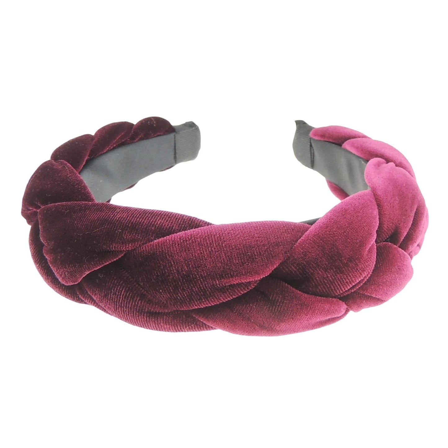 Fashion Formal Plaid Thick Wide Fabric Headband Alice Band Women Hair Accessory Hairband Christmas Birthday Wedding Guest Bridesmaid Prom Dance Holiday Pageant Prom Winter Velvet Plaited