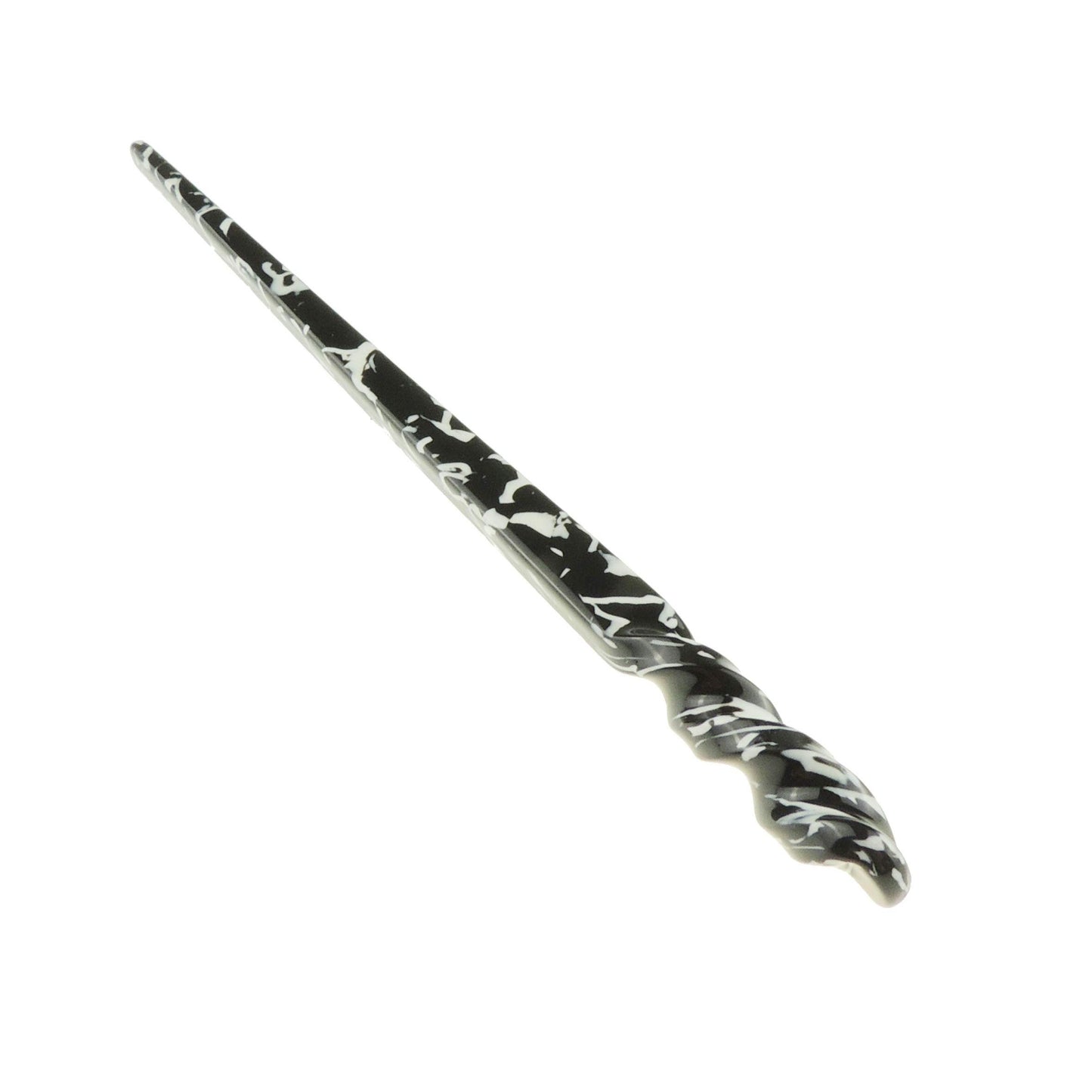 Womens Retro Boho Twist Bridal Wedding Party Bridesmaid Christmas Gift Banana Styling Hair Accessories Pins Bun Holder Chignon Brooch Hairpin Slide Jewelry Updo Chopsticks Stick Marbled