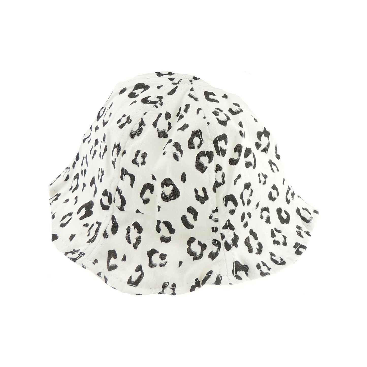 Cute Baby Girls Boys Babies Infant Toddler Newborn Childrens Leopard Animal Cat Print Cotton Sun Hat Beach Bonnet Fisherman Protection Boonie Bush Bucket Beanie Cloche 6-18 Months (White)