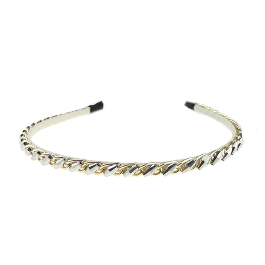 Womens Girls Sparkly Crystal Rhinestone Beaded Sparkly Narrow 1cm Wedding Formal Occasion Bridesmaid Christmas Birthday Pageant Evening Bridal Party Formal Alice Band Hairband Headband