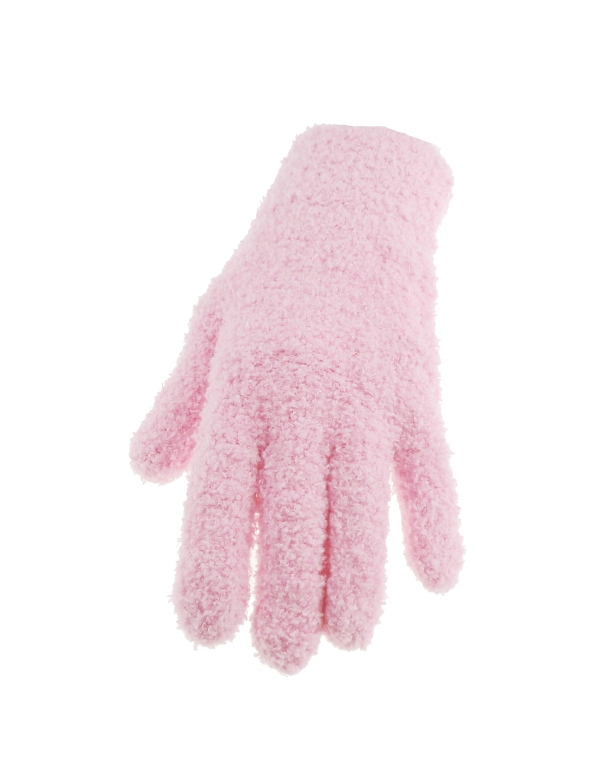 Feather Soft Ladies Womens Girls Thick Knitted Chenille Thermal Fleece Cold Weather Christmas Birthday Gift Winter Ski Outdoor Hand Warmers Touch Screen Mitts Mittens Gloves (Baby Pink)