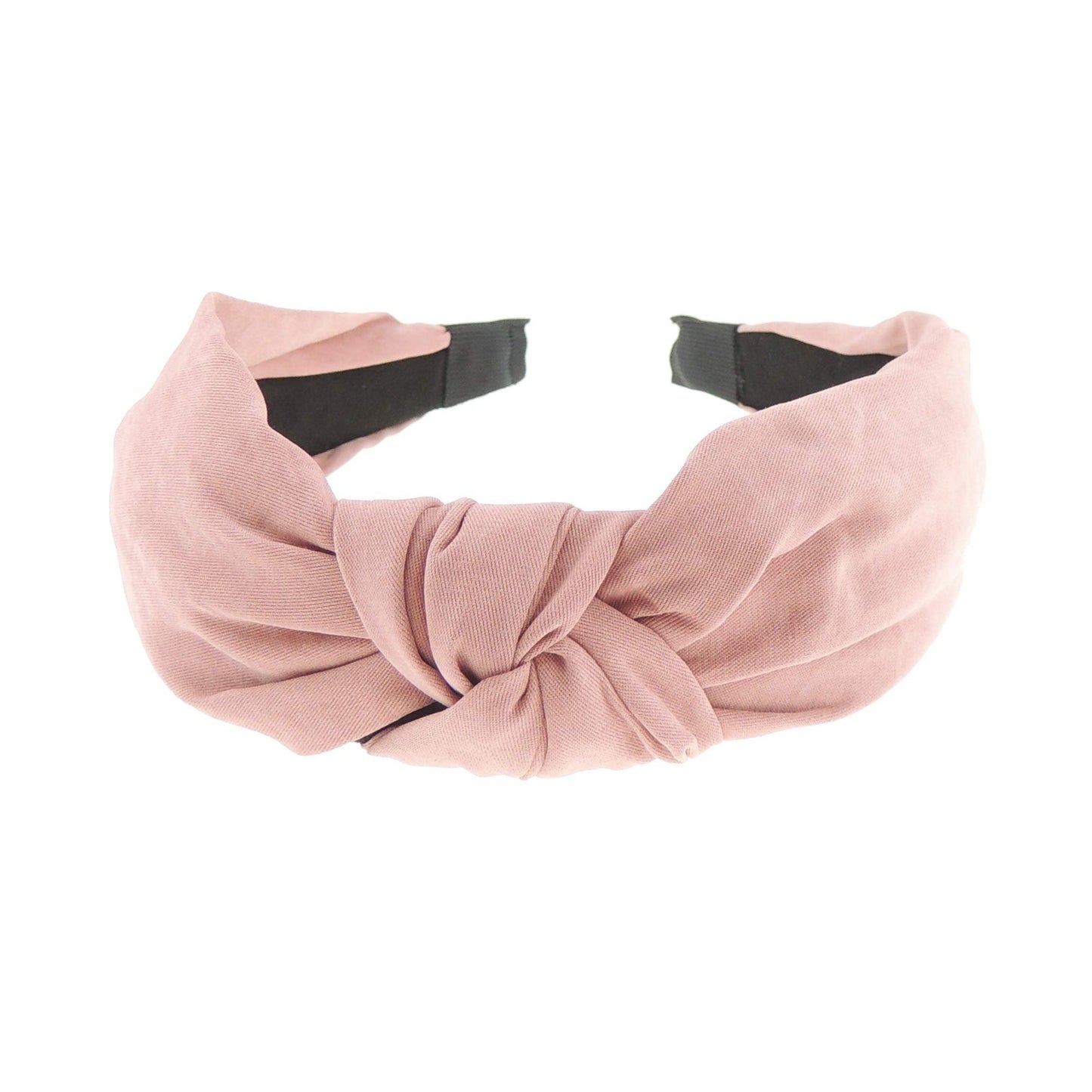 Womens Girls Autumn Winter Plain Work Everyday Christmas Bridal Party Fabric Suede Look Headband Hair Accessories Styling Top Knot Knotted Turban Retro 60s Alice Band Head Hairband (Wine)