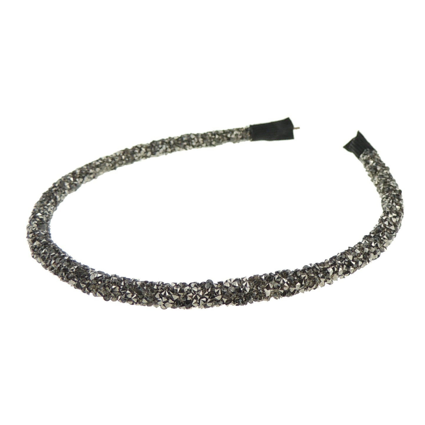 Sparkly Girls Crystal Encrusted Rhinestone Narrow Thin .5cm Wedding Formal Occasion Bridesmaid Christmas Birthday Pageant Evening Bridal Party Formal Alice Band Headwear Hairband Headband