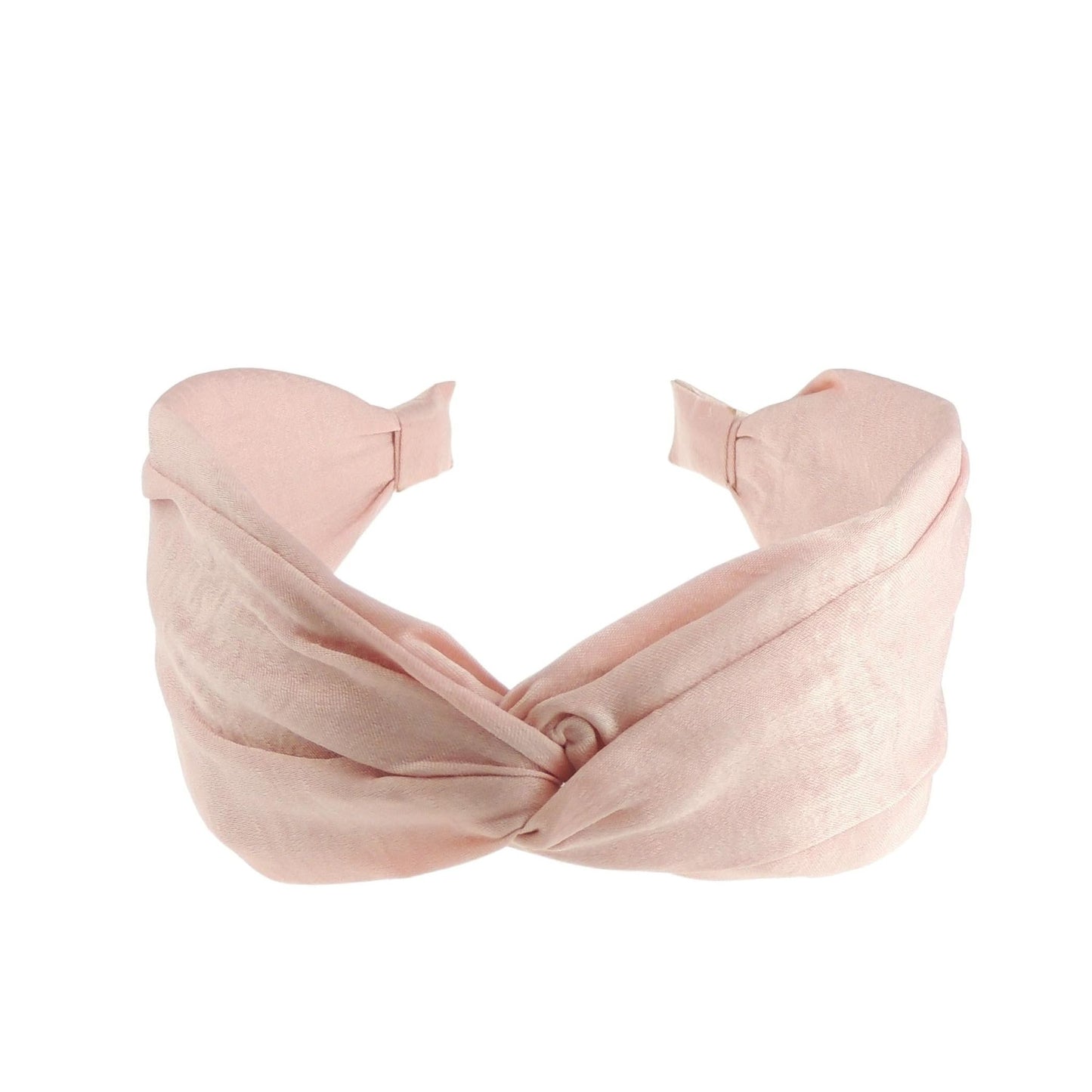 Womens Girls Knotted Top Knot Twist Twisted Turban Fabric Summer Accessory Wedding Guest Headpiece Formal Dance Party Birthday Silk Look Headband Hair Alice Band