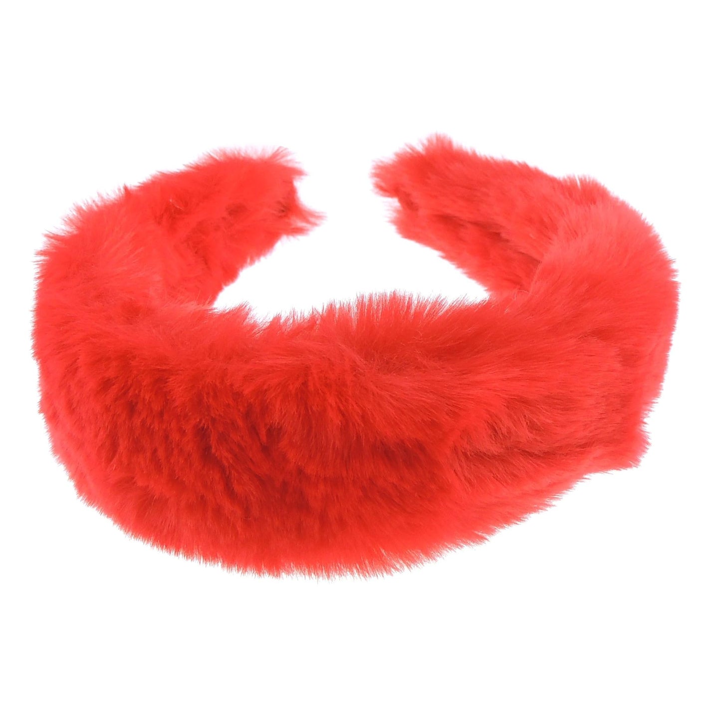 Womens Thick Wide Soft Plush Faux Fur Fabric Boho Vintage Look Winter Christmas Birthday Wedding Bridesmaid Party Headpiece Accessories Hairband Head Hair Headband Alice Band