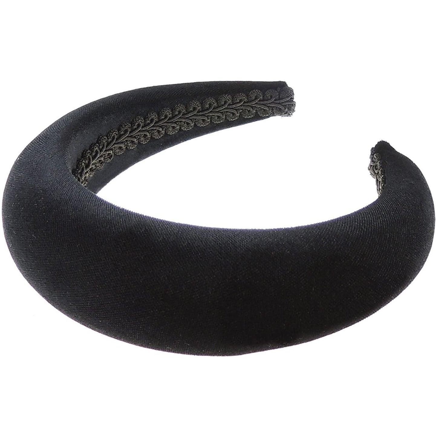 Womens Occasion Wedding Bridal Party Birthday Christmas Evening Wide Thick High Bump Padded Matador Velvet Velour Hair Hairband Headband Alice Band