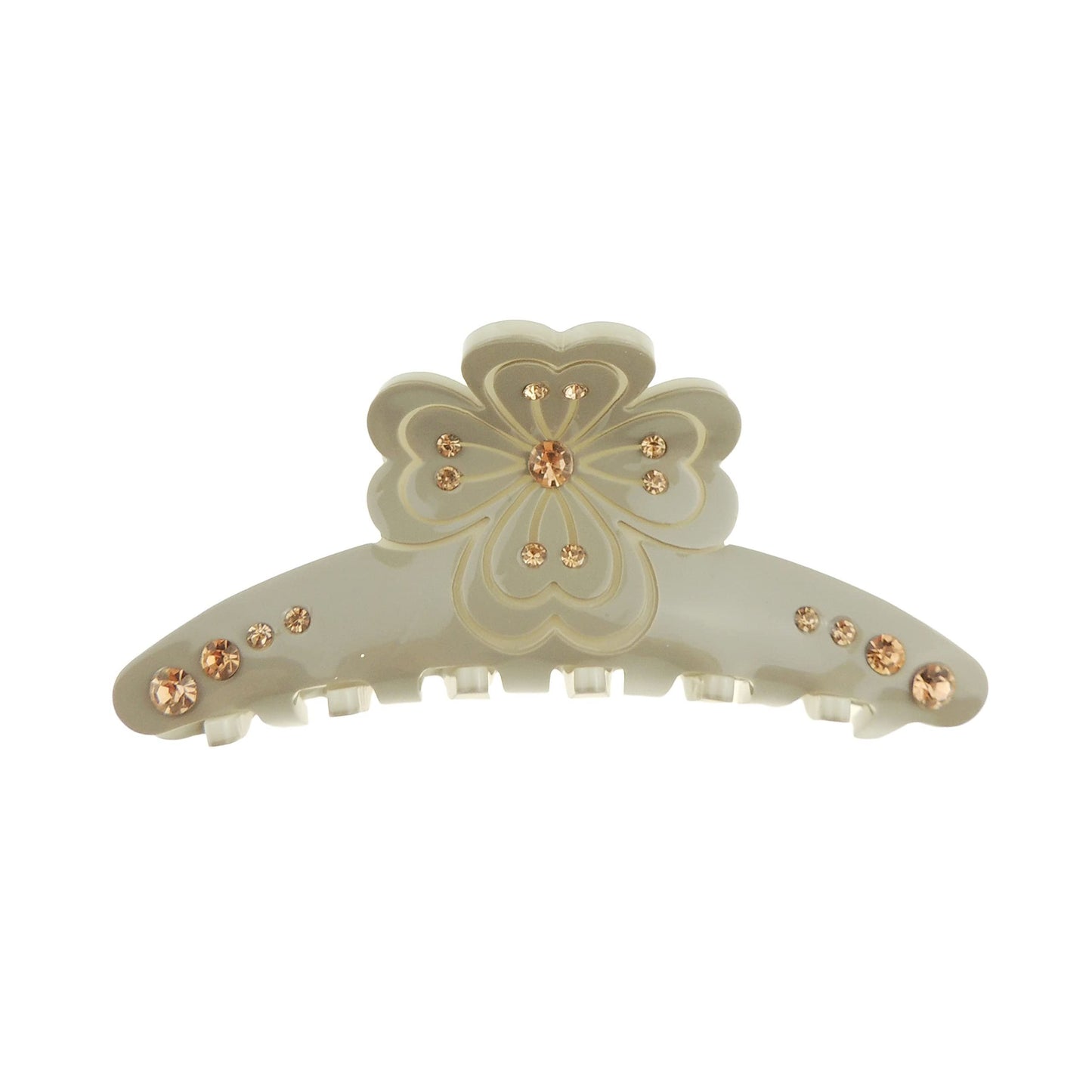 Womens Girls Crystal Rhinestone Luxury Diamante Bulldog Wave Jaw Clip Octopus Clamp Grip Bridal Wedding Party Birthday Christmas Summer Styling Short Long Hair Butterfly Daisy Flower