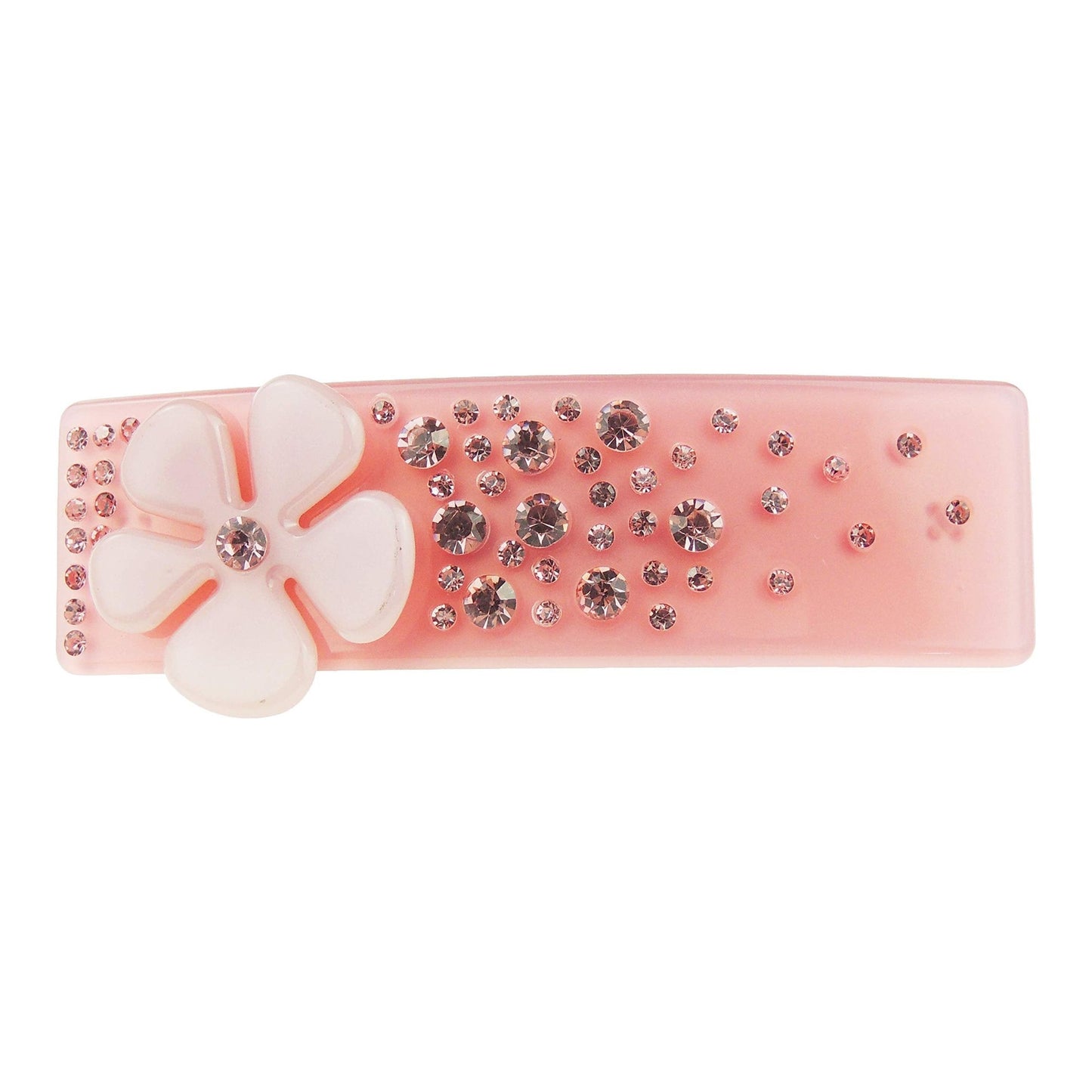 Pretty Candy Colour Acrylic Daisy & Crystal Hair Barrette Clip
