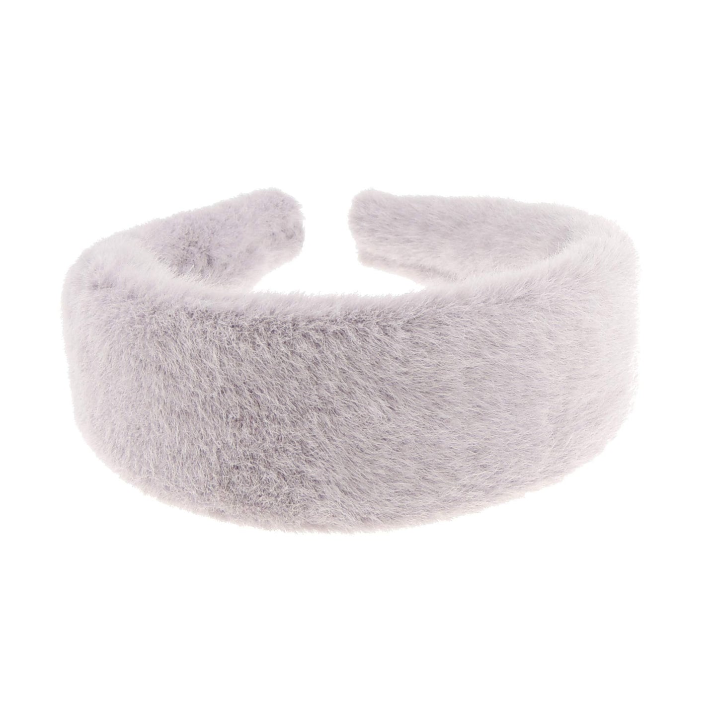 Womens Girls Thick Wide Soft Plush Faux Fur Fabric Boho Vintage Look Winter Christmas Birthday Wedding Bridesmaid Party Headpiece Accessories Hairband Head Hair Headband Alice Band