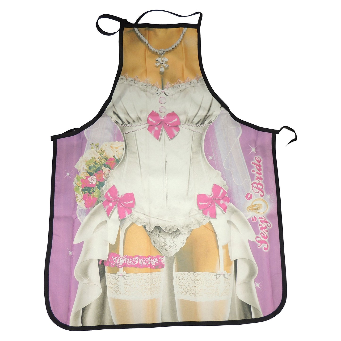 Glamour Girlz Mens Womens Chef Kitchen Cooking Baking BBQ Rude Joke Naughty Funny Novelty Present Stag Do Party Gift Pinny Pinafore Apron Birthday Christmas Sexy Wedding Bride