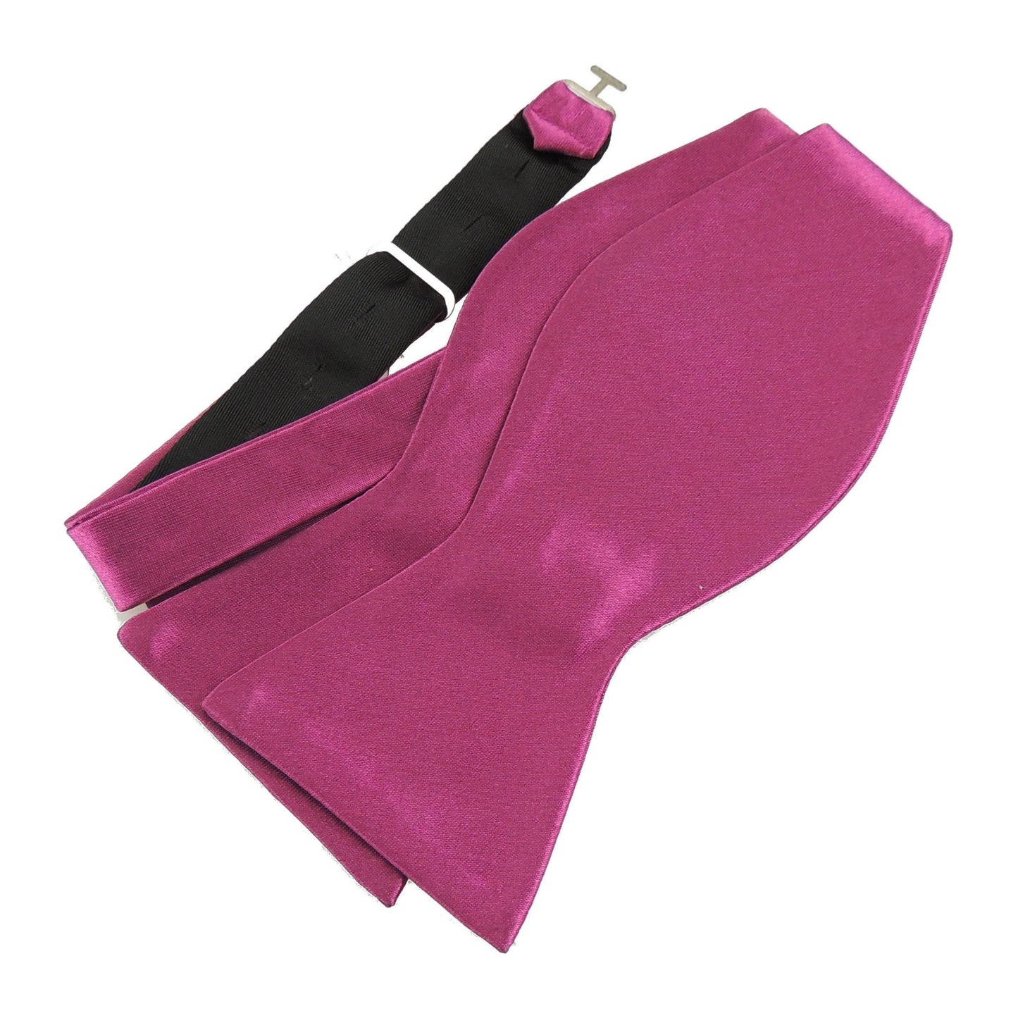 Glamour Girlz Mens Adjustable Self Tie Formal Groom Groomsmen Wedding Evening Best Party Prom Gala Prom Dinner Jacket DJ Dickie Tuxedo Butterfly Solid Plain Satin Bow Tie Bowtie