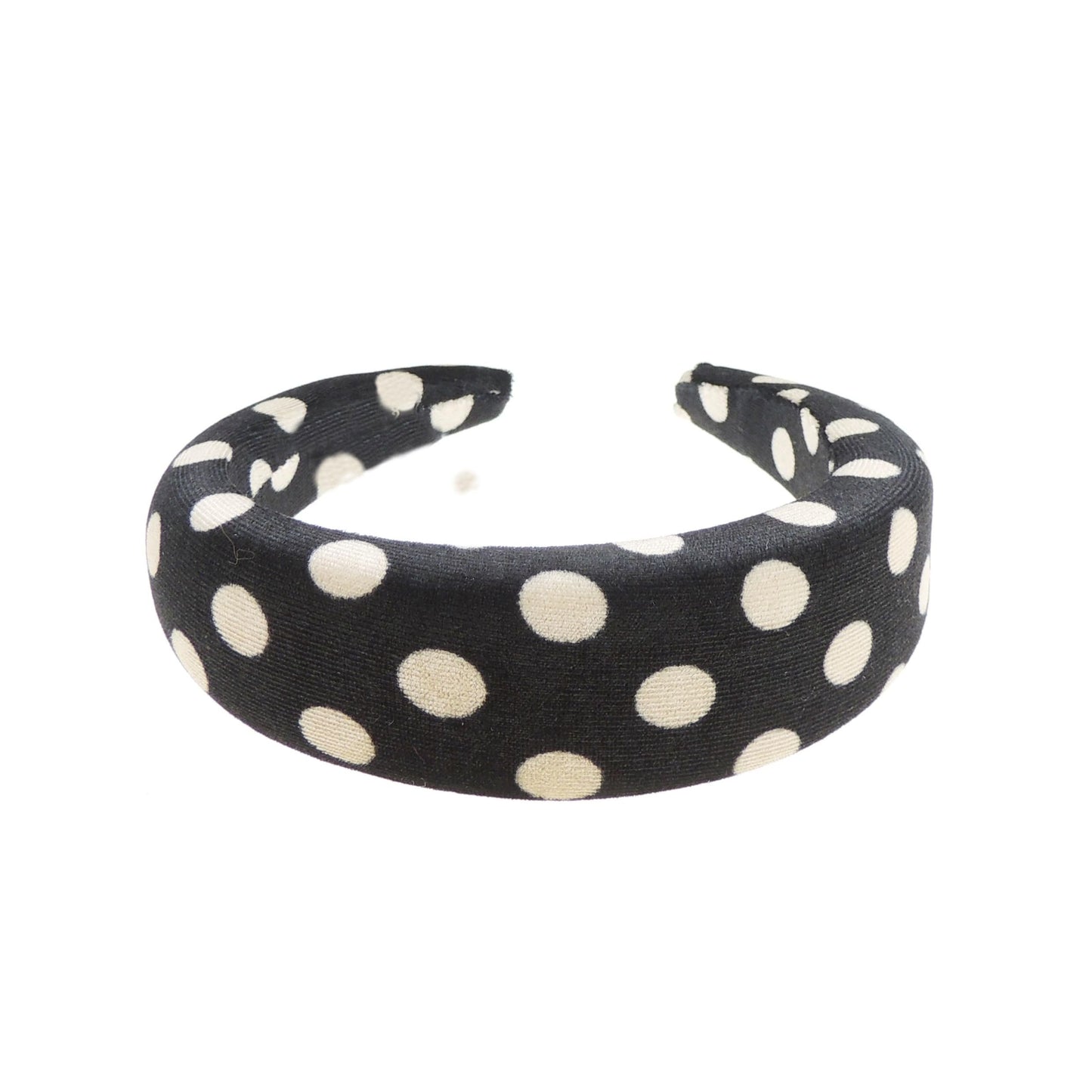 Womens Puffy Occasion Wedding Bridal Party Birthday Christmas Evening Wide 4cm Thick High Bump Padded Velvet Velour Hair Hairband Accessories Headband Alice Band (Leopard)