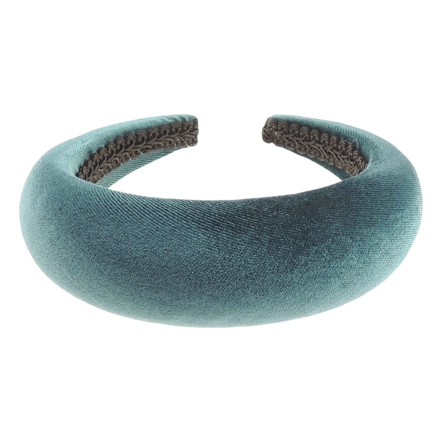 Womens Occasion Wedding Bridal Party Birthday Christmas Evening Wide Thick High Bump Padded Matador Velvet Velour Hair Hairband Headband Alice Band