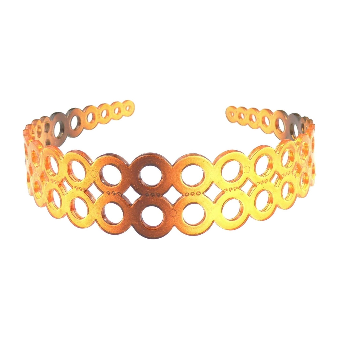GIRLS SMALL HEAD LADIES School Uniform Birthday Party Hair Accessories Plain Plastic Wide Circles Chain Links Stencil Short Long Hair Headband Alice Band Hairband