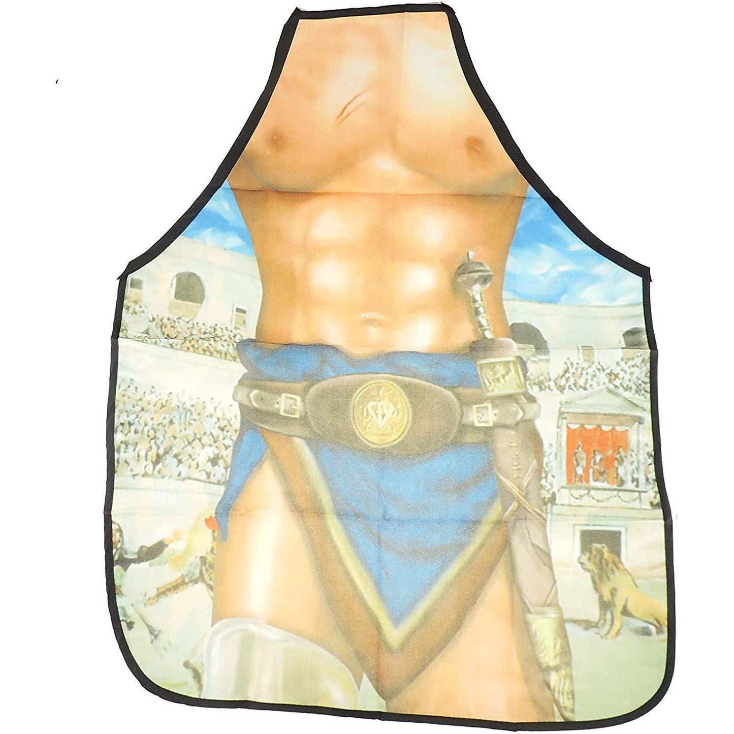 Mens Womens Chef Kitchen Cooking Baking BBQ Rude Joke Naughty Funny Novelty Stag Do Party Pinny Pinafore Apron Birthday Christmas Present Gift Roman Gladiator Arena